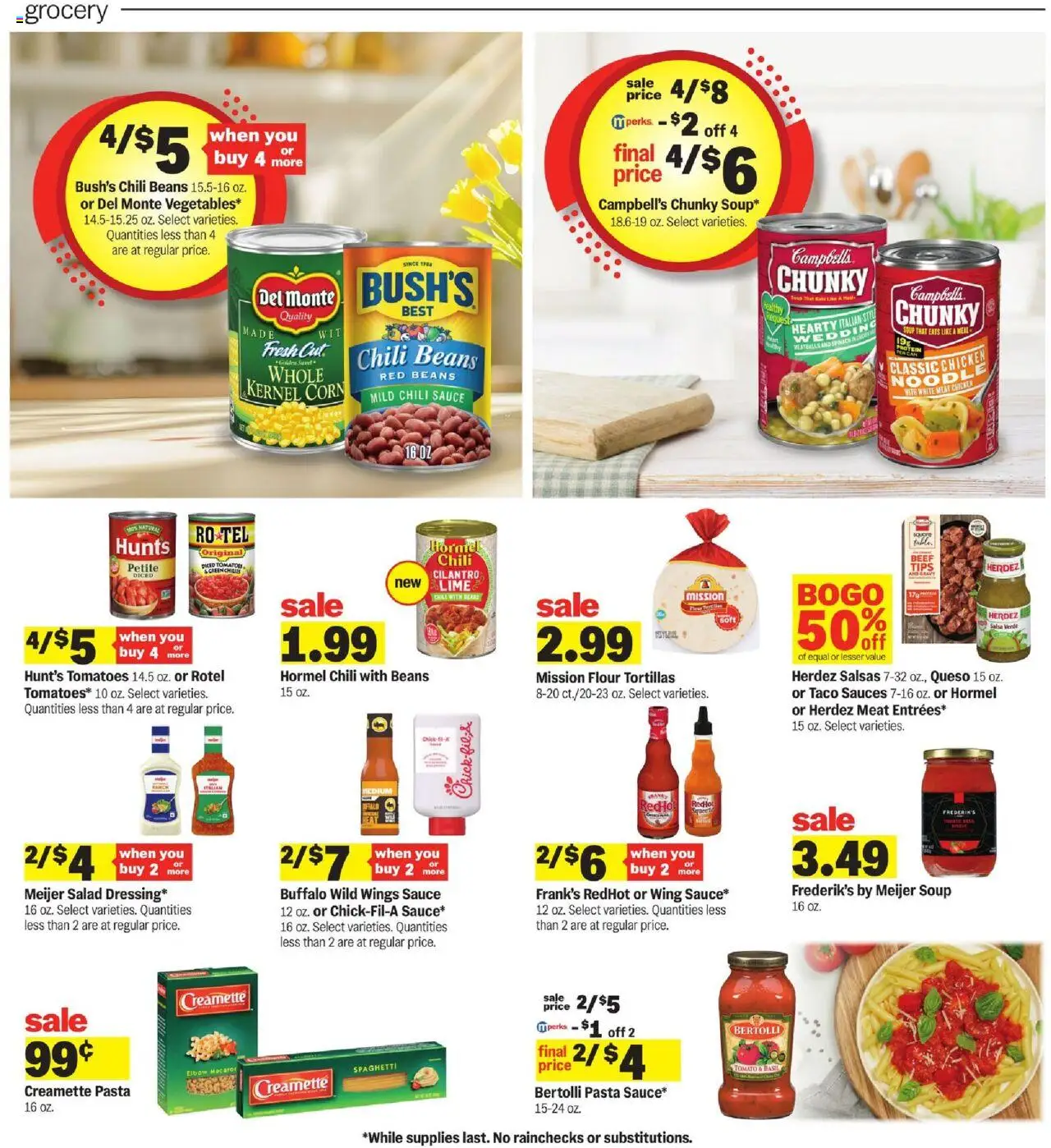 Meijer Weekly Ad - valid from 08.10.2025 | Page: 11 | Products: Pasta, Salad, Sauce, Lime