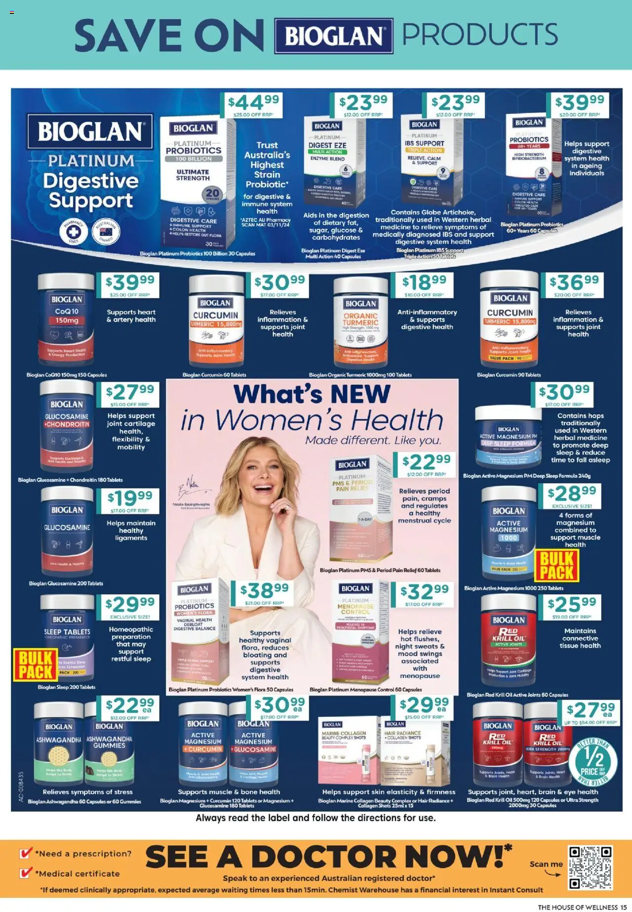 Chemist Warehouse catalogue - valid from 07.08.2025 | Page: 15 | Products: Tablet, Collagen, Herbal, Pain relief