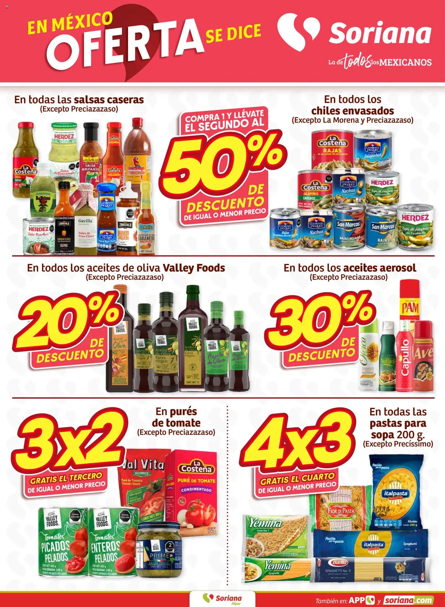 Nuevas ofertas de Soriana válidas en toda la República Mexicana desde el 19.02.2026. ¡Encuentra las mejores ofertas en Soriana - Fin de Semana Híper: Juárez! | Página: 3 | Productos: Sopa, Pure de Tomate, Pasta, Tomates