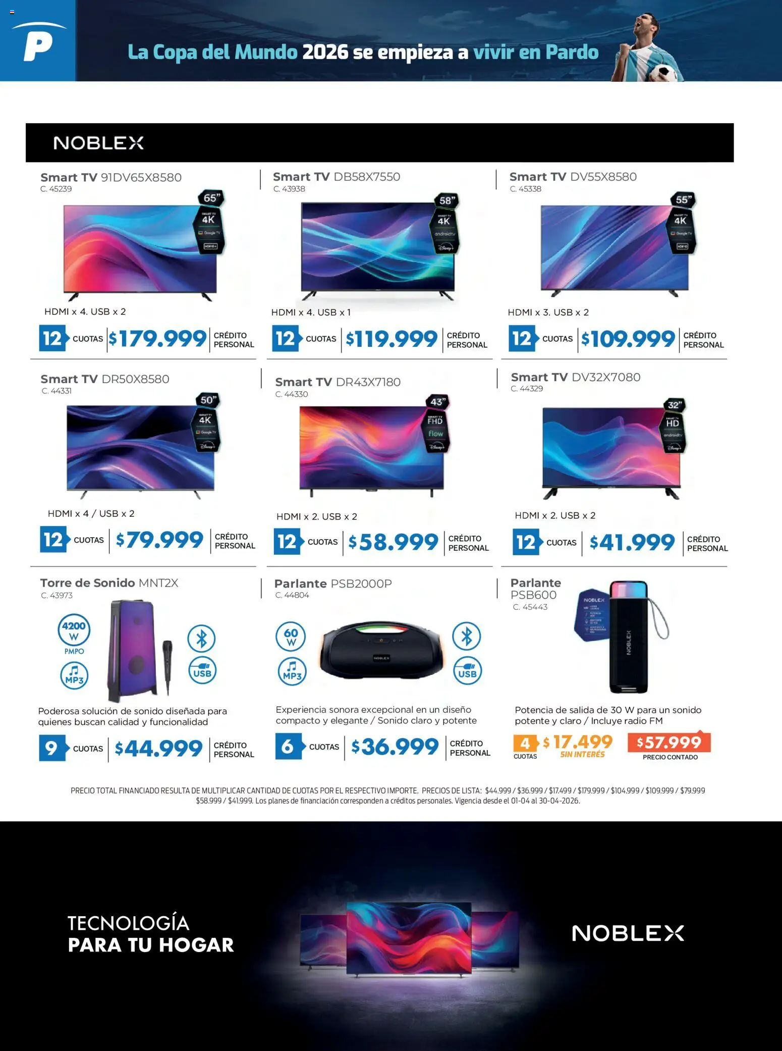 Pardo catálogo │ válido desde el 08.04.2026 | Página: 2 | Productos: Radio, Usb, Parlante