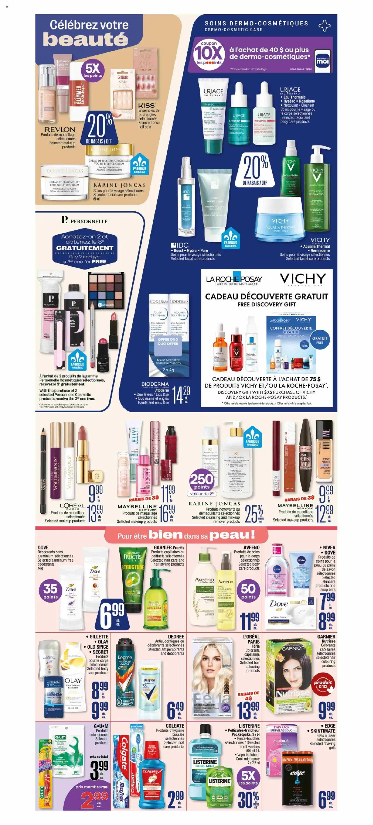 Jean Coutu flyer valid from 09.10.2025 | Page: 2 | Products: Cream, Mask, Makeup remover, Soap