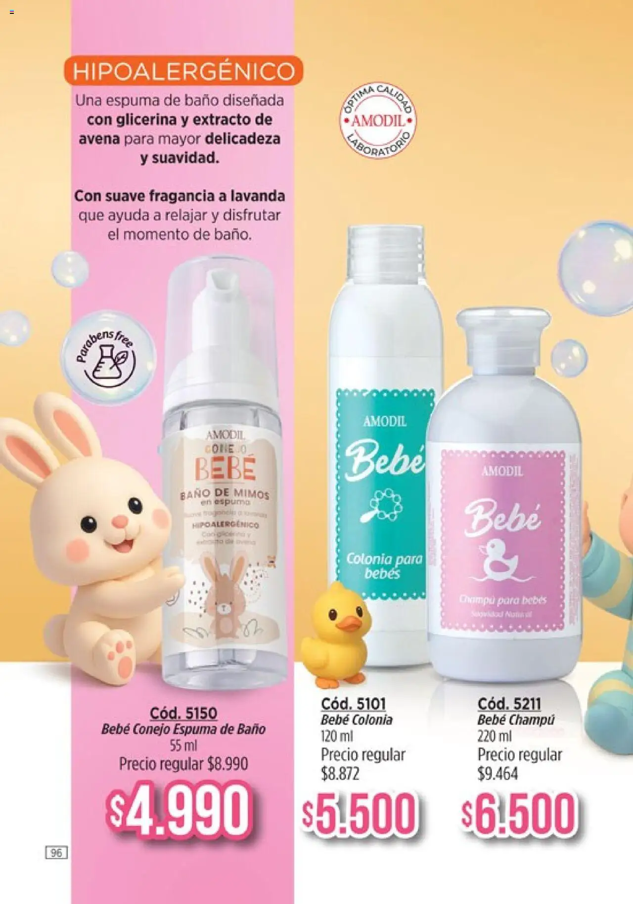 Catálogo Amodil Campaña 12 │ válido desde el 26.06.2025 | Página: 96 | Productos: Baño, Fragancia, Avena, Espuma de baño