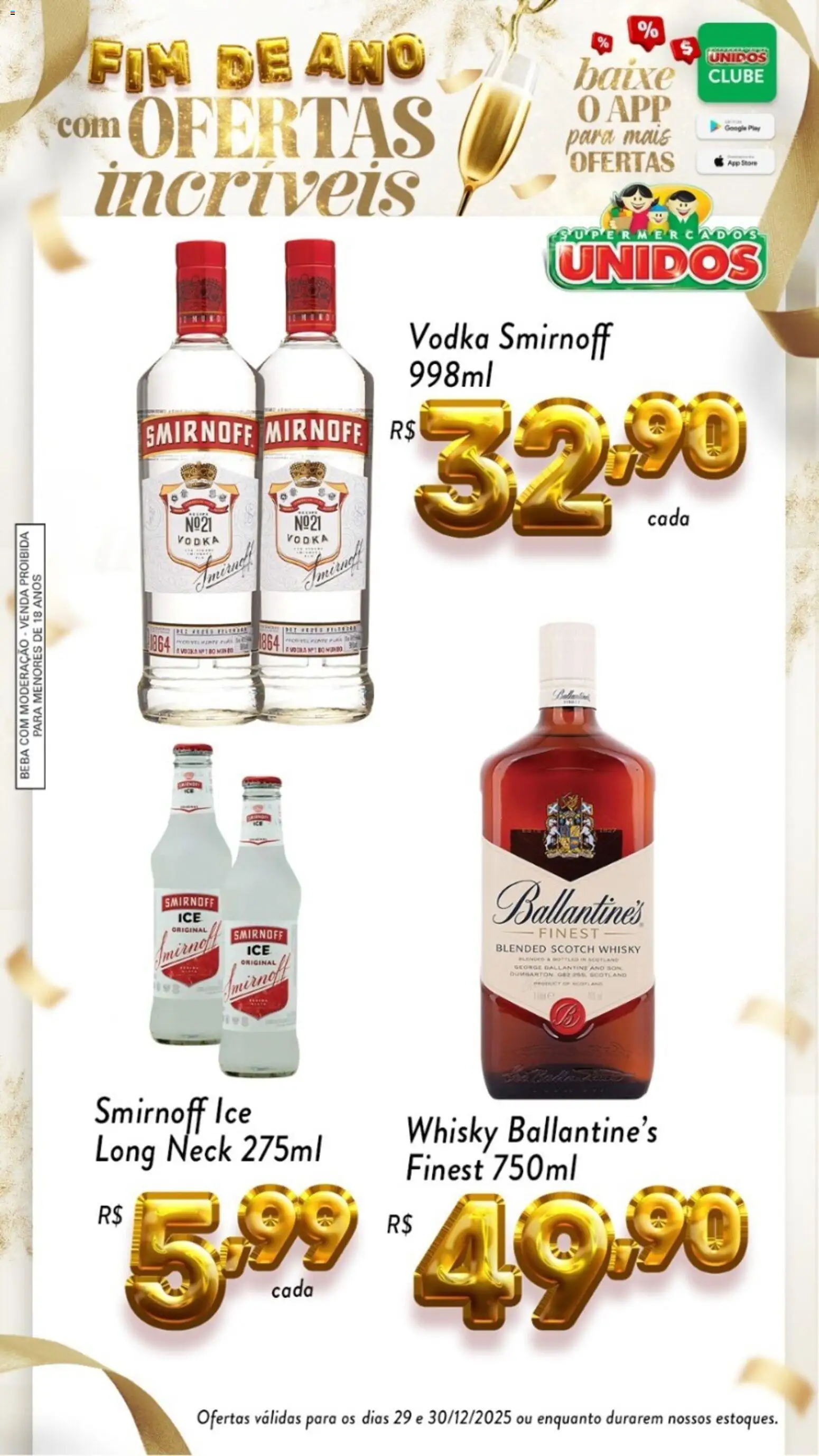 Supermercados Unidos Folheto - válido de 29.12.2025 | Página: 4 | Produtos: Whisky, Vodka, Pente