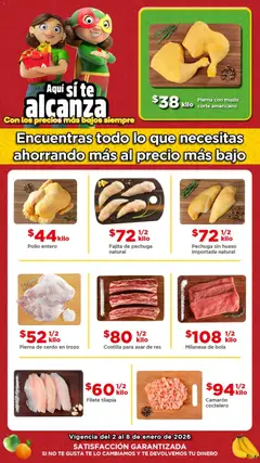 Vista previa de Bodega Aurrerá folleto Ofertas, nuevo folleto de la tienda, válido en México a partir del 02.01.2026