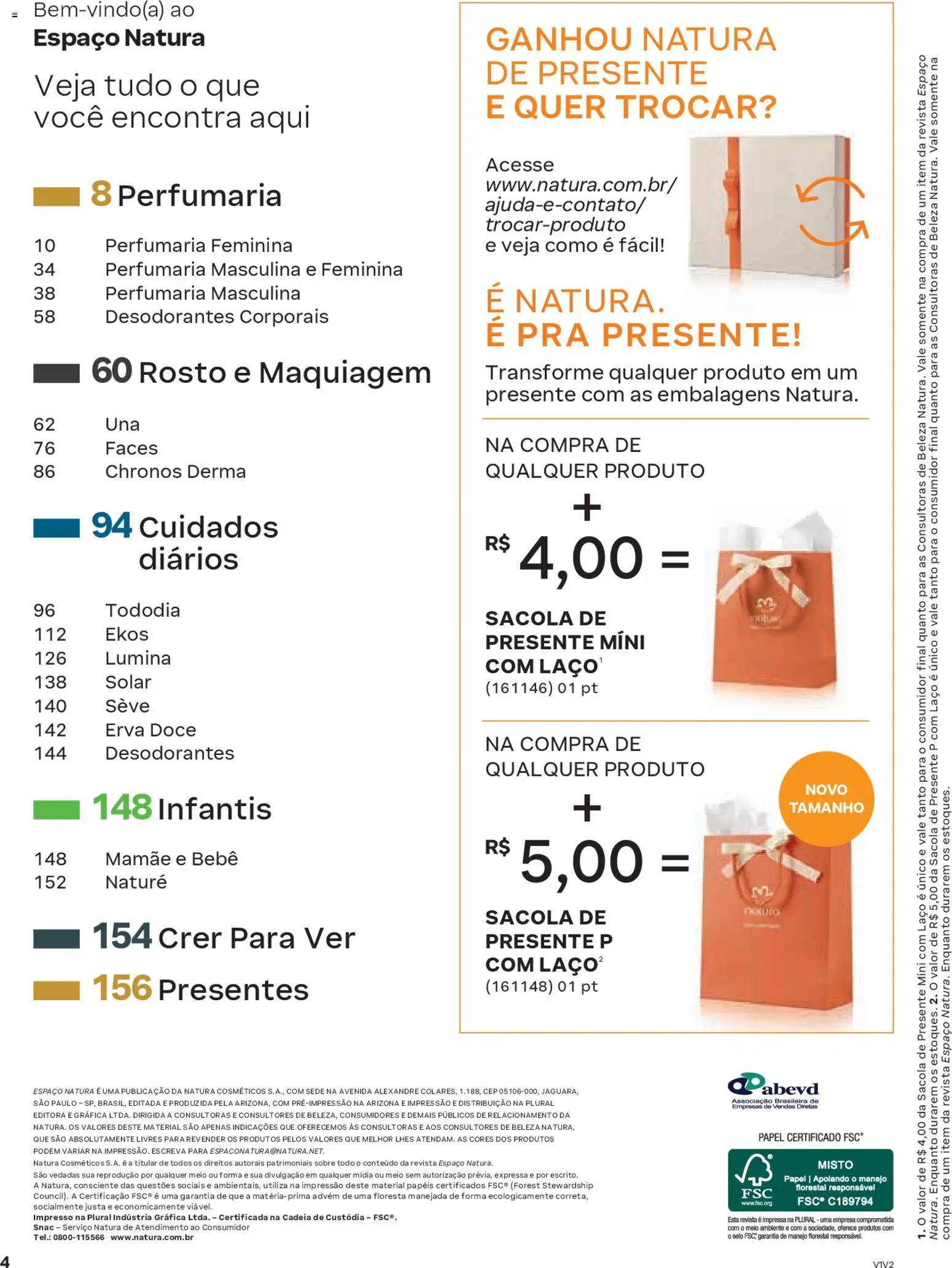 Natura Folheto - válido de 19.02.2026 | Página: 4 | Produtos: Maquiagem, Revista
