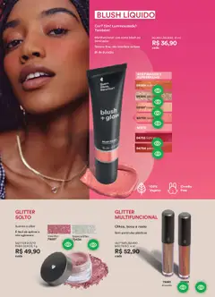 O Boticário Folheto - válido de 21.07.2025 | Página: 132 | Produtos: Blush, Multifuncional, Base, Iluminador