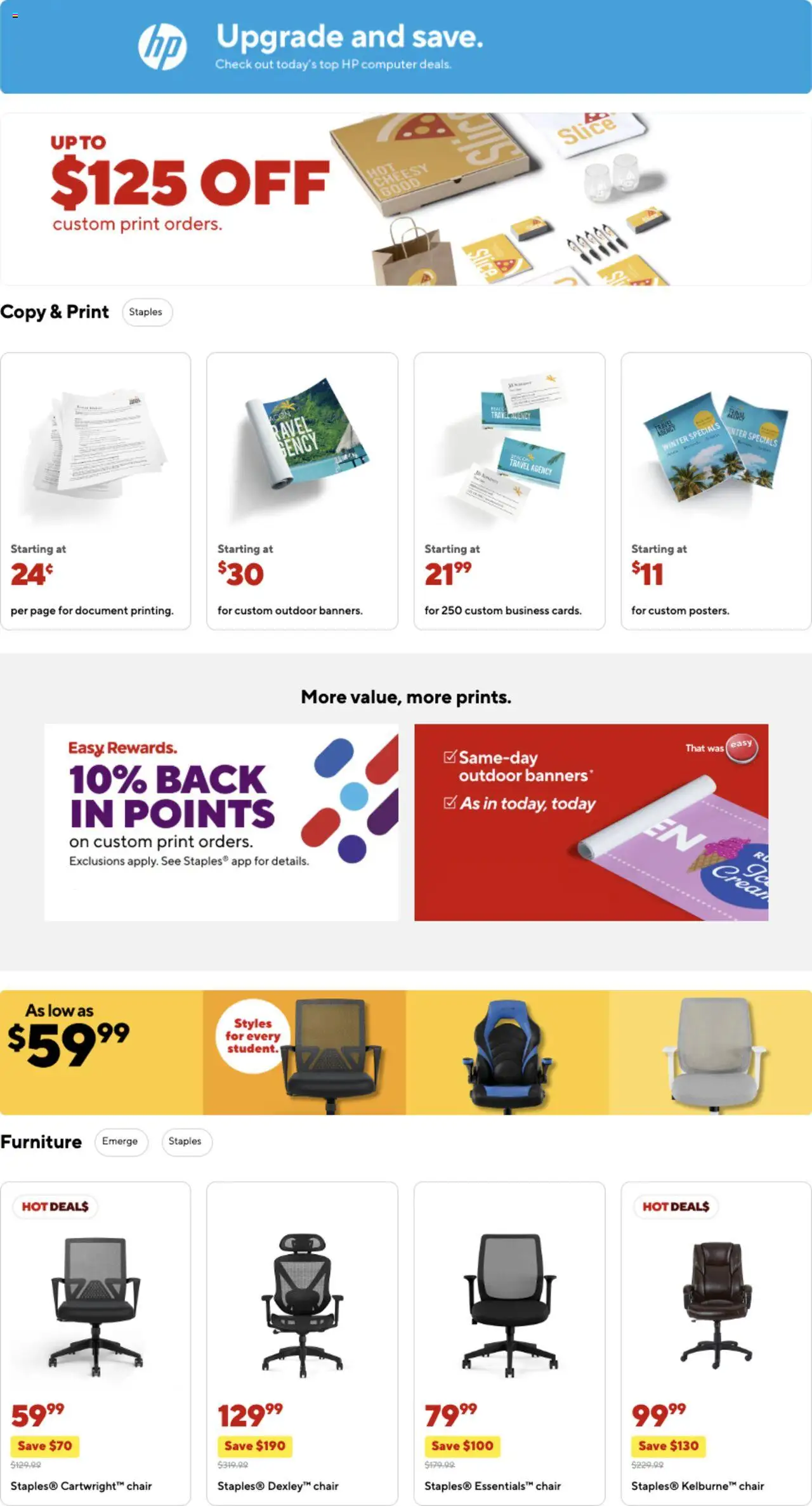 Staples Weekly Ad - valid from 17.08.2025 | Page: 9 | Products: Chair, Computer