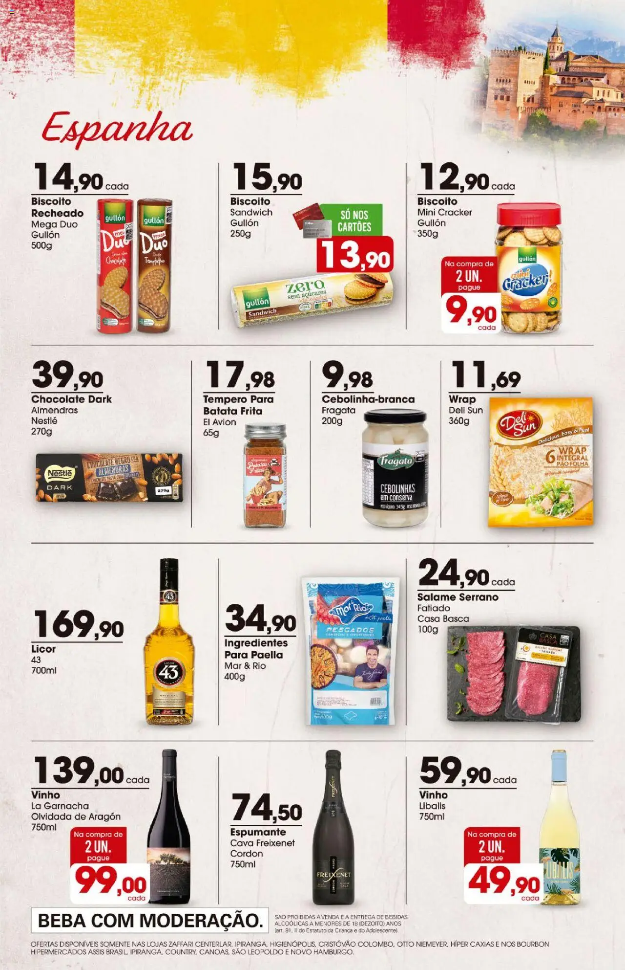 Zaffari Folheto - válido de 07.08.2025 | Página: 9 | Produtos: Biscoito, Licor, Salame, Biscoito recheado