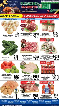 Preview of Rancho Markets weekly ads valid from 23.12.2025
