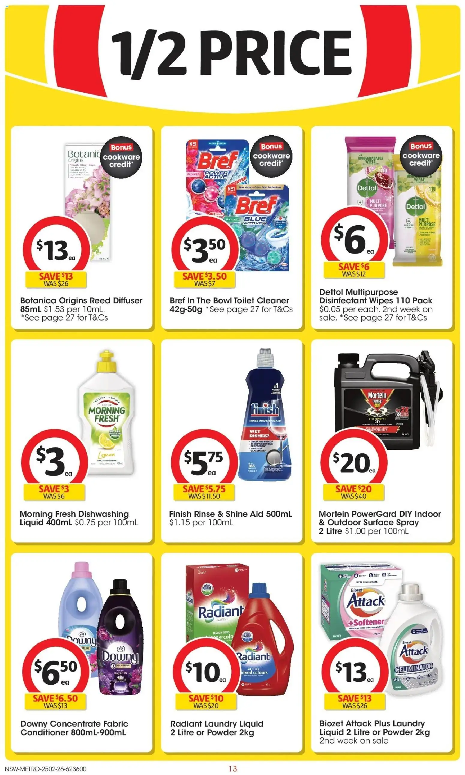 Coles catalogue - valid from 25.02.2026 | Page: 13 | Products: Cookware, Water, Lemon, Multipurpose