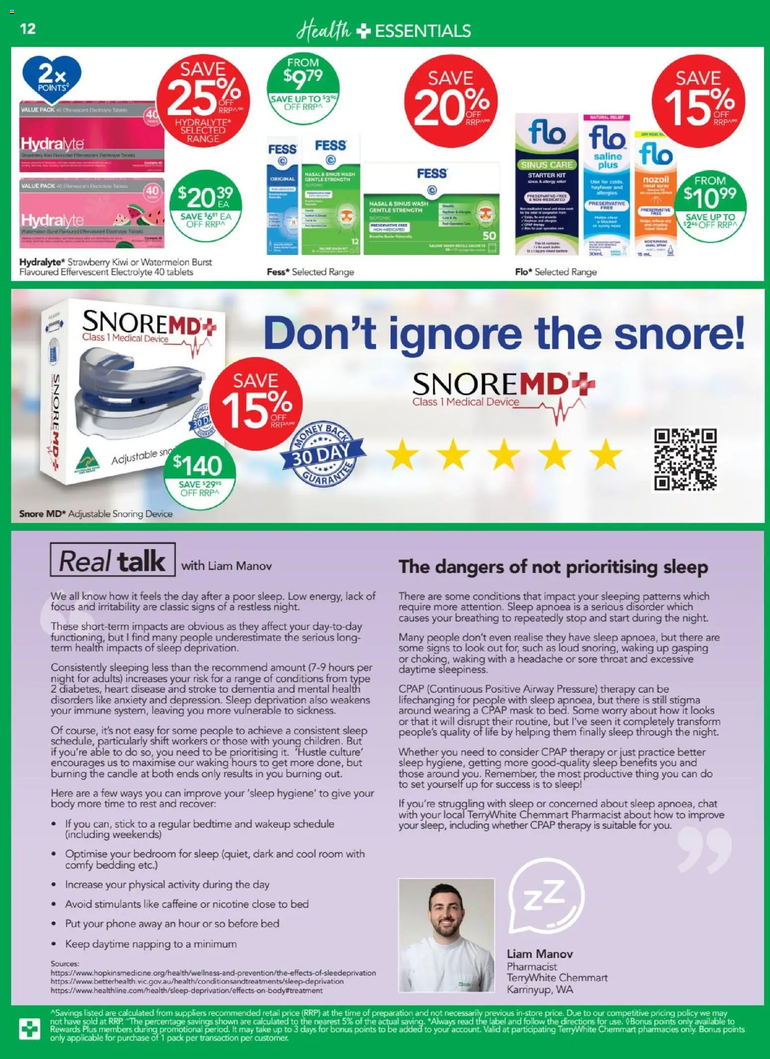 Terry White catalogue - valid from 23.10.2025 | Page: 12 | Products: Mask, Device, Sinus, Tablets