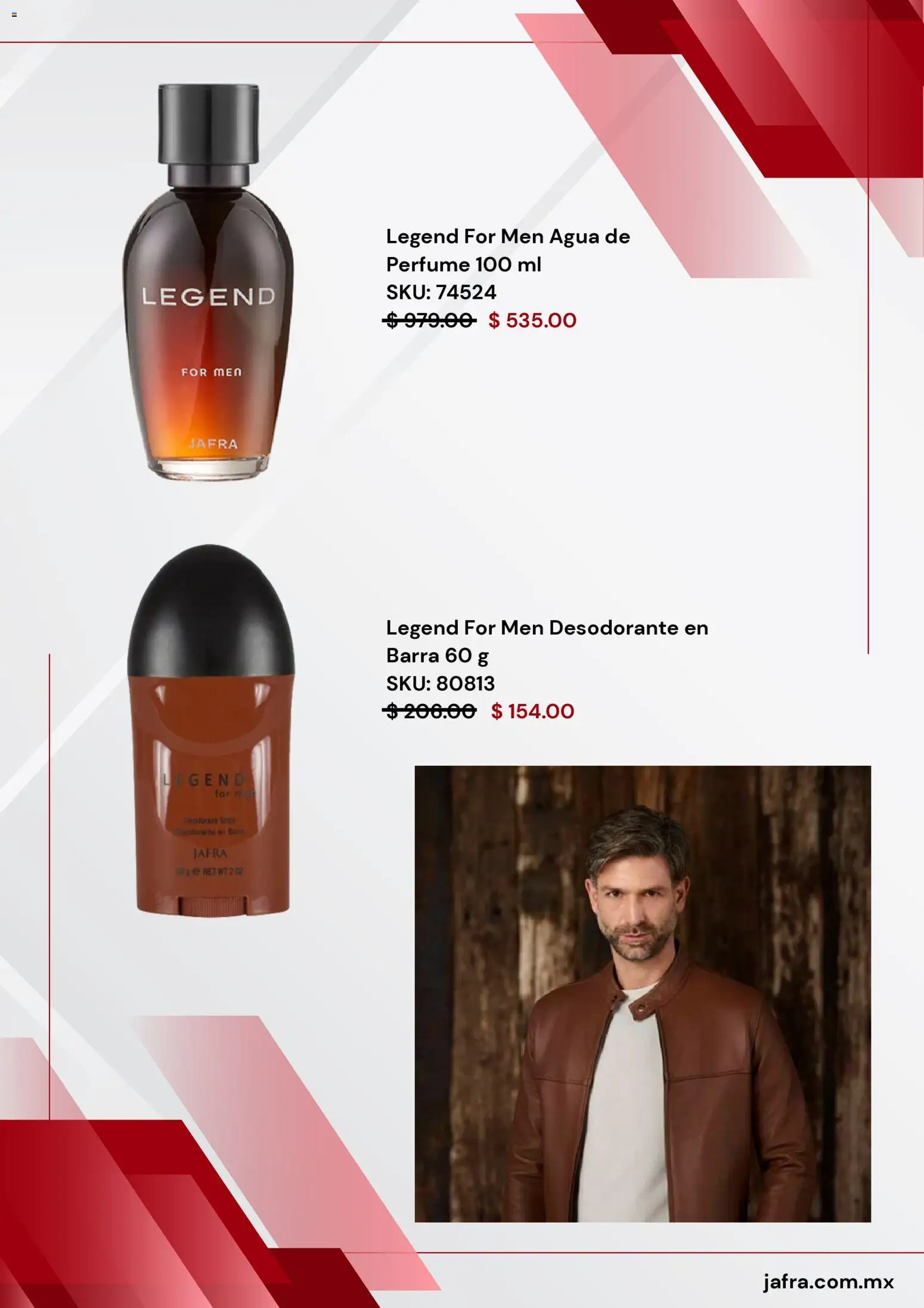 Nuevas ofertas de JAFRA válidas en toda la República Mexicana desde el 28.11.2025. ¡Encuentra las mejores ofertas en JAFRA Black Friday! | Página: 3 | Productos: Desodorante, Agua, Barra, Perfume