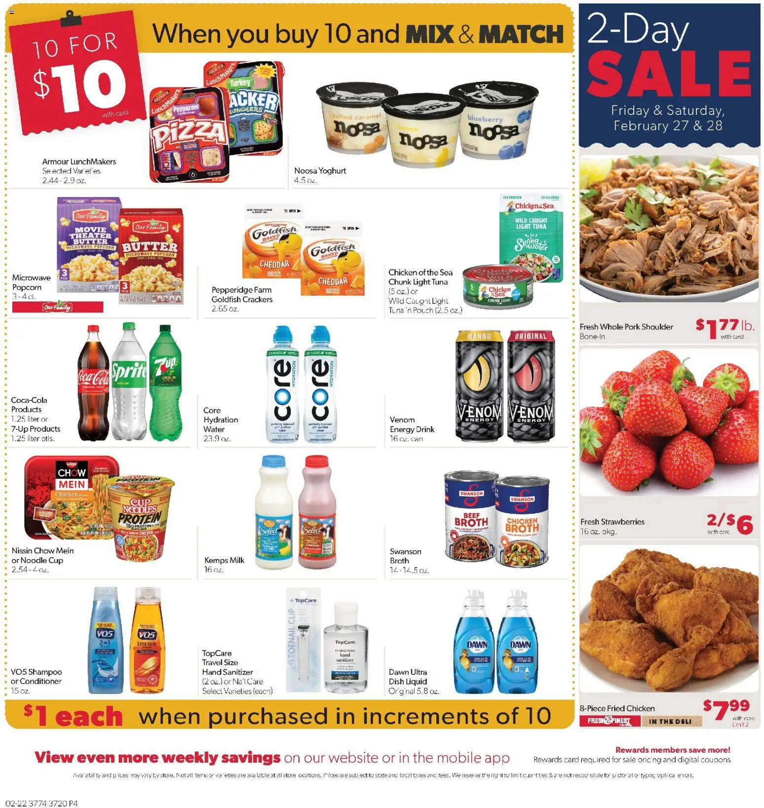 Family Fare Weekly Ad - NE - valid from 22.02.2026 | Page: 4 | Products: Nail, Shampoo, Microwave, Water