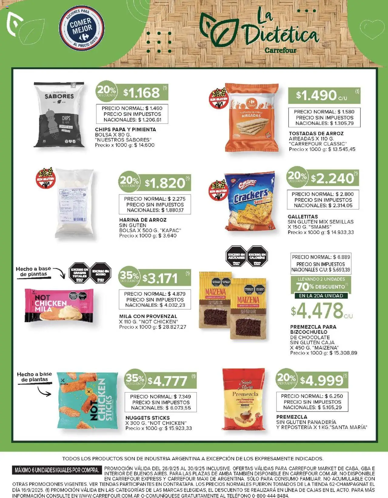Carrefour Market catálogo │ válido desde el 26.09.2025 | Página: 14 | Productos: Bolsa, Panadería, Pimienta, Chocolate