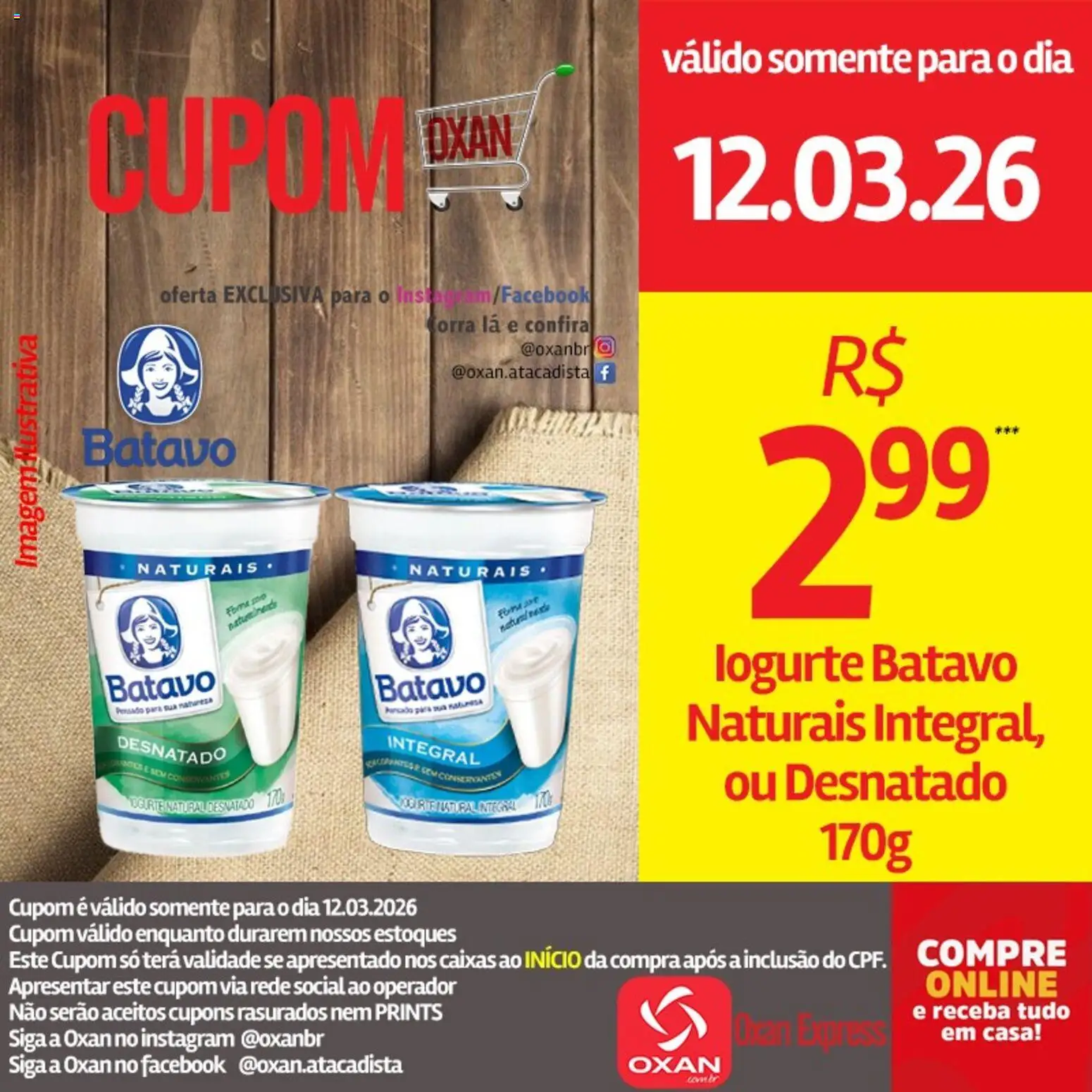 Oxan Atacadista Folheto - válido de 12.03.2026 | Página: 18 | Produtos: Iogurte