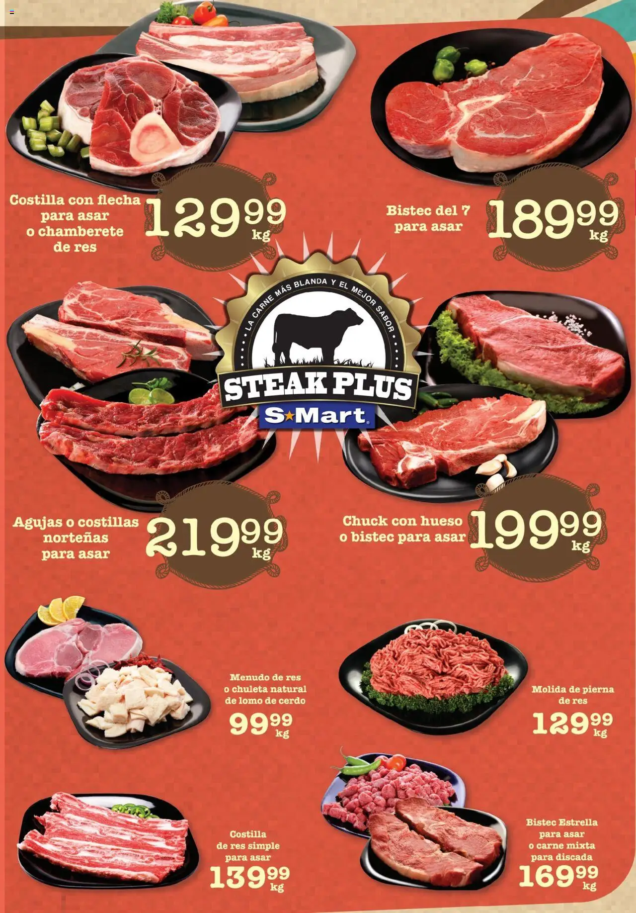 Nuevas ofertas de S-Mart válidas en toda la República Mexicana desde el 11.07.2025. ¡Encuentra las mejores ofertas en S-Mart folleto - Matamoros! | Página: 1 | Productos: Cerdo, Res, Short