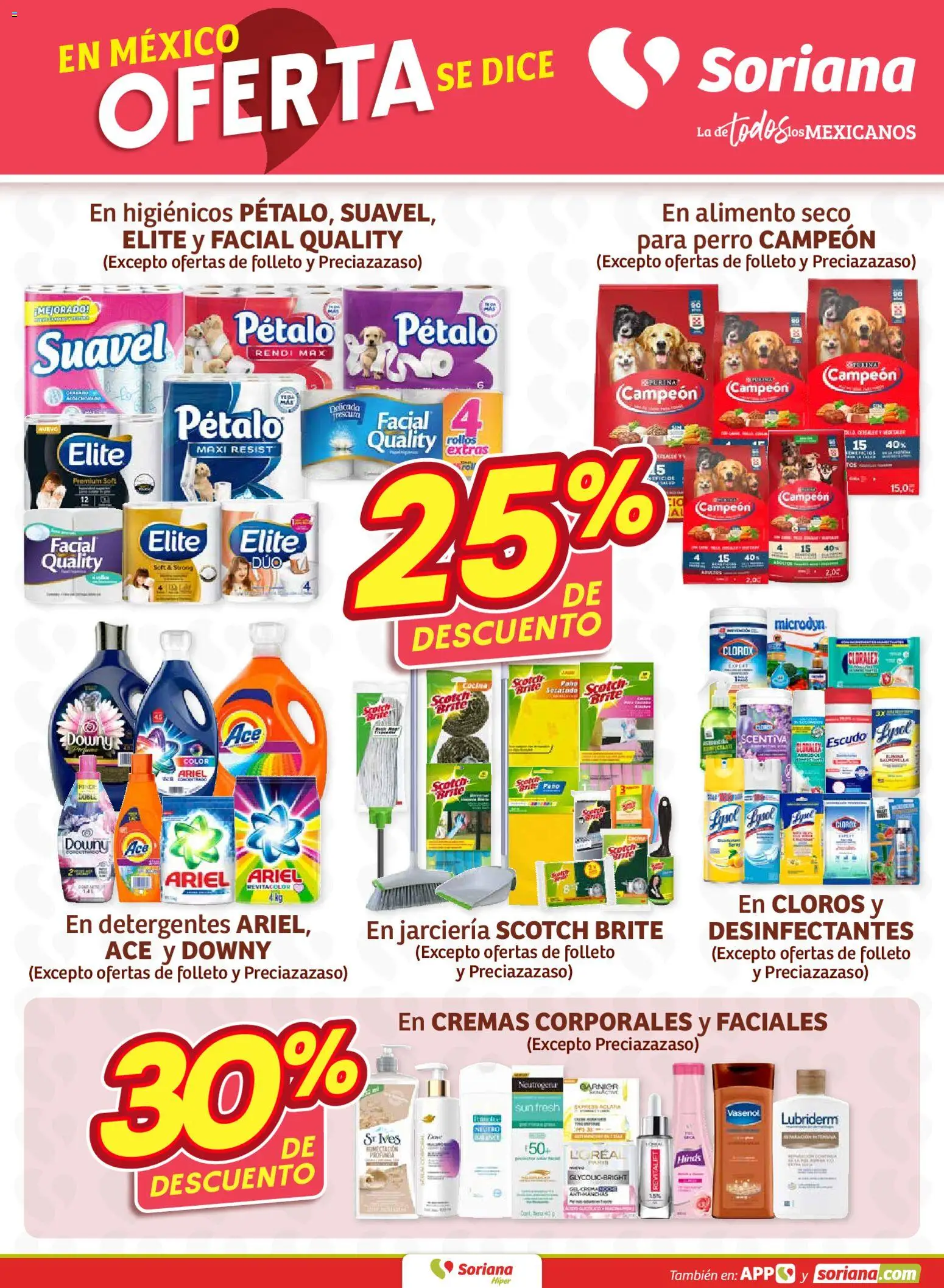 Nuevas ofertas de Soriana válidas en toda la República Mexicana desde el 01.01.2026. ¡Encuentra las mejores ofertas en Soriana - Fin de Semana Híper: Tamaulipas (excepto Cd. Victoria y Tampico)! | Página: 4
