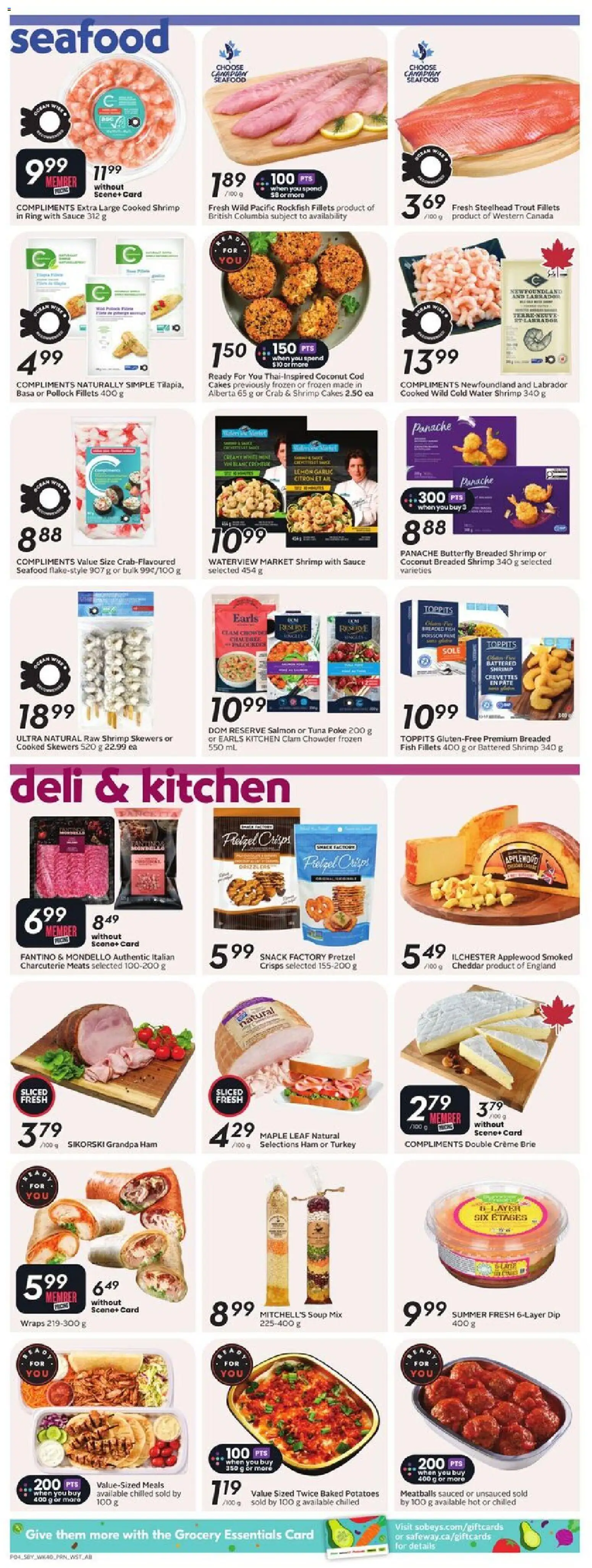 Safeway flyer valid from 29.01.2026 | Page: 7 | Products: Fish, Turkey, Potatoes, Ham
