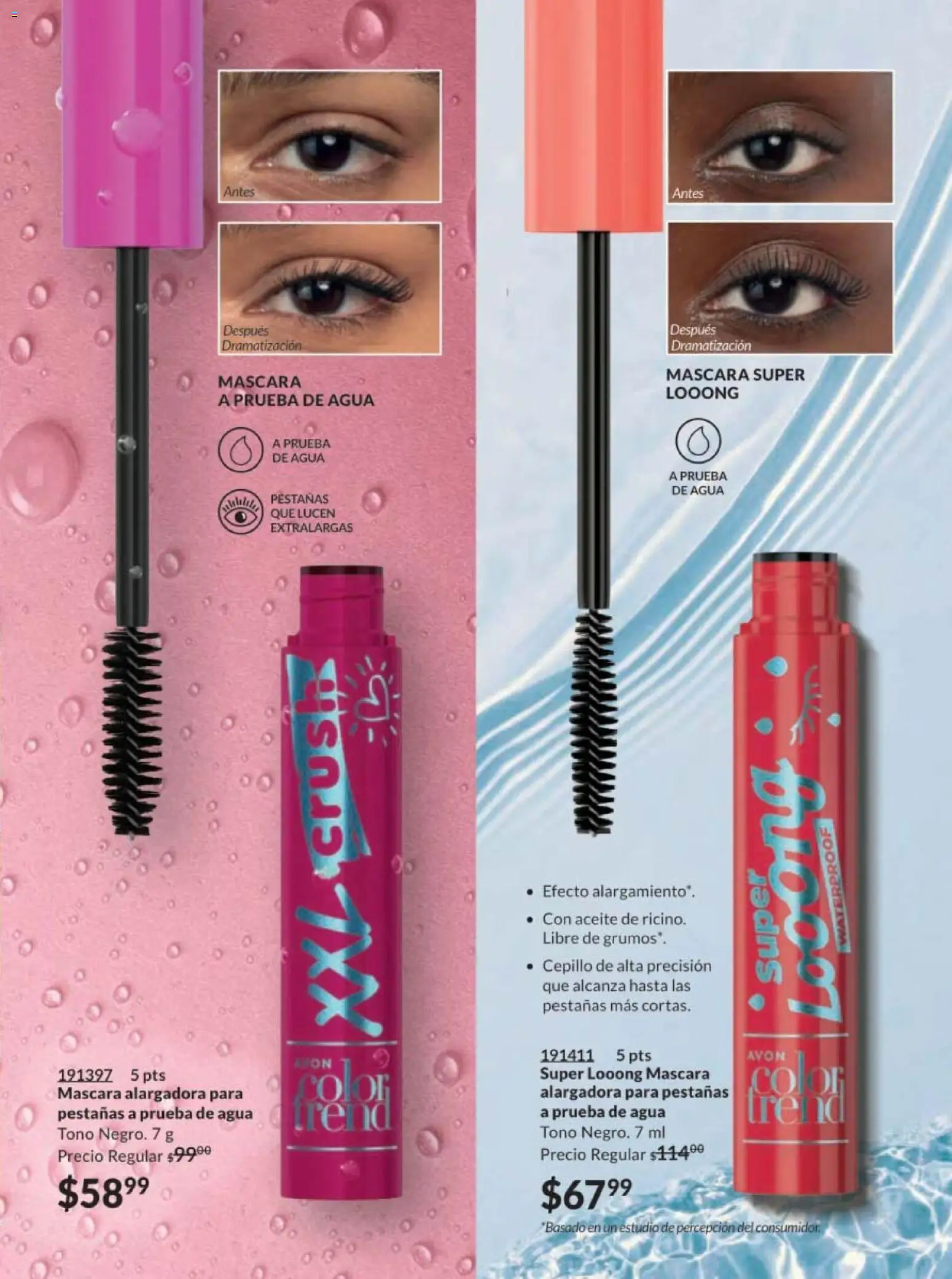 Nuevas ofertas de AVON válidas en toda la República Mexicana desde el 10.01.2026. ¡Encuentra las mejores ofertas en AVON campaña 2 2026! | Página: 75 | Productos: Cepillo, Máscara, Agua, Aceite