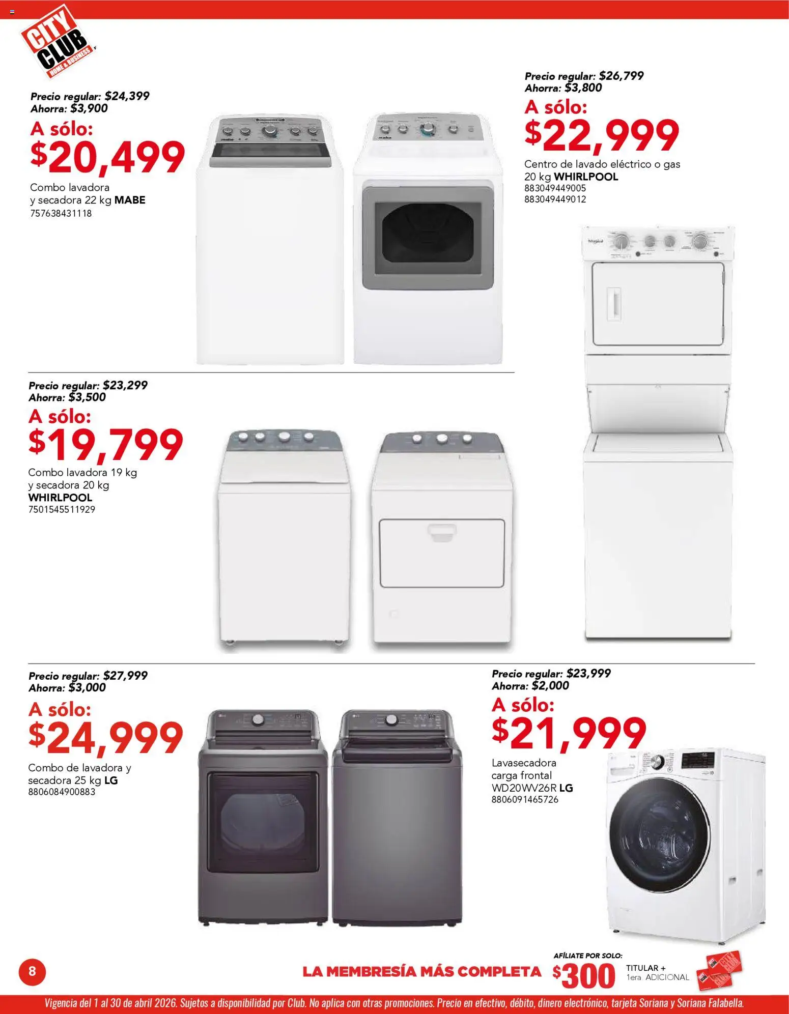 Nuevas ofertas de City Club válidas en toda la República Mexicana desde el 01.04.2026. ¡Encuentra las mejores ofertas en City Club catálogo! | Página: 8