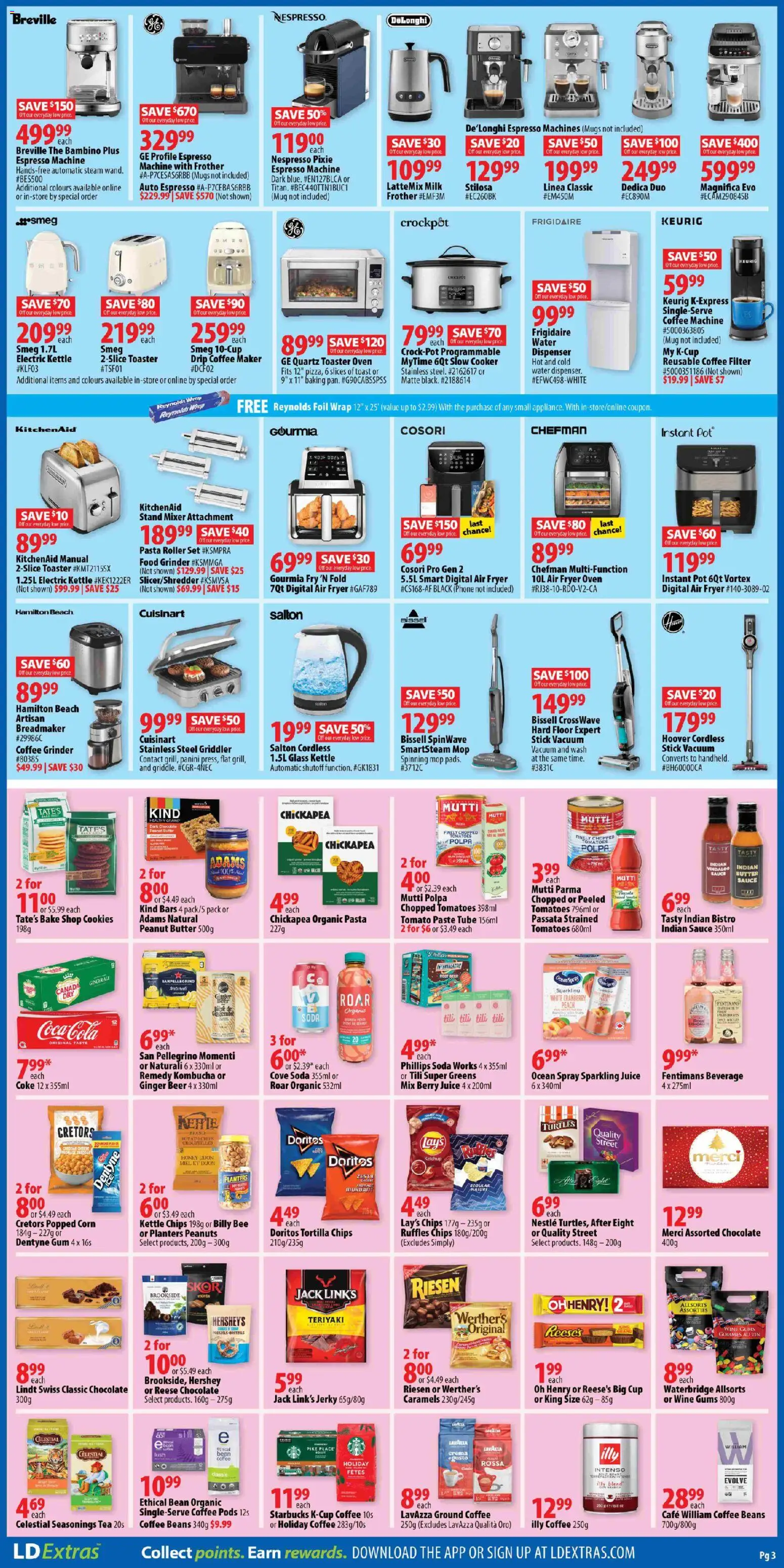 London Drugs flyer valid from 21.11.2025 | Page: 2 | Products: Phone, Coffee maker, Mixer, Butter