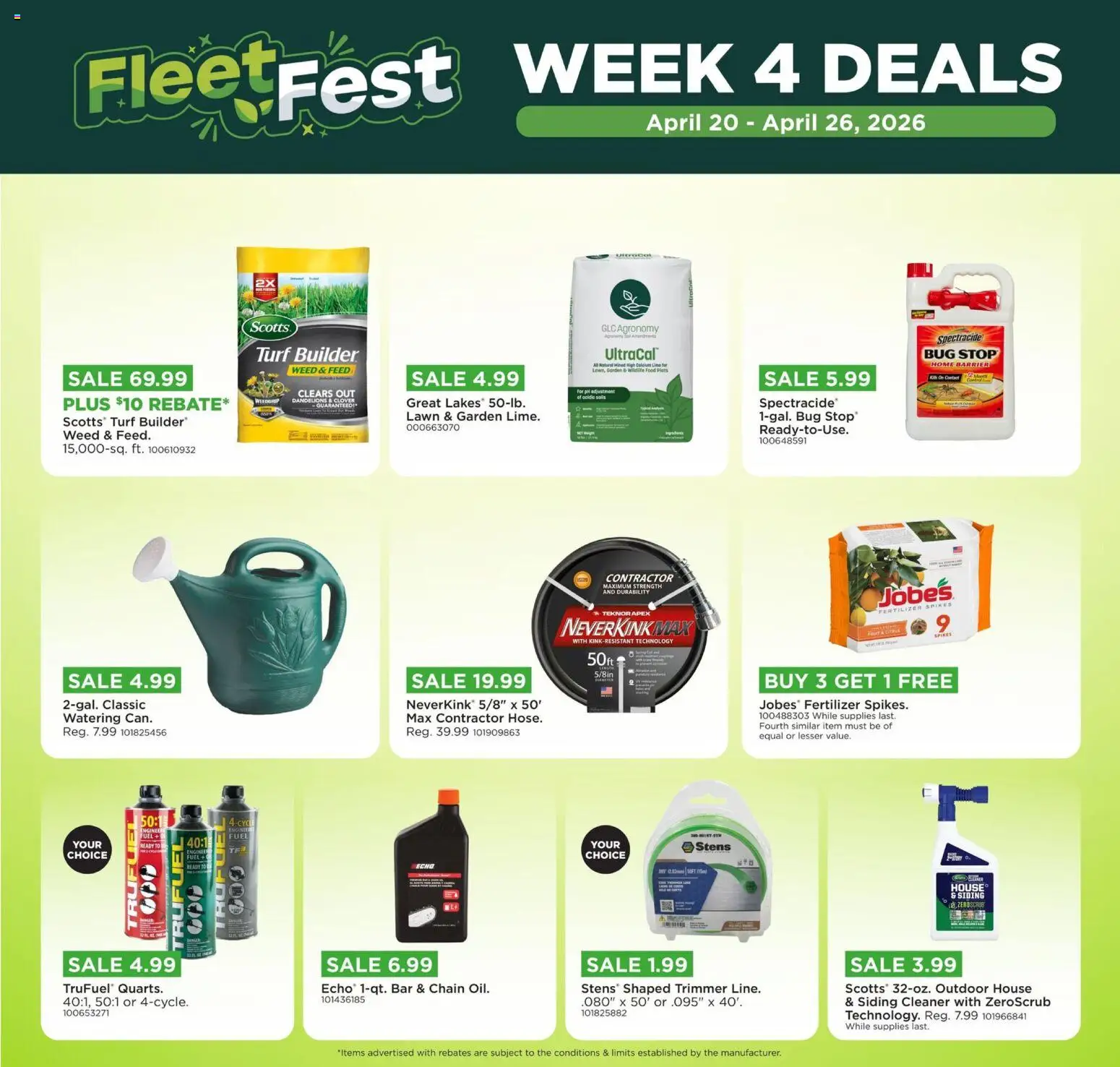 Mills Fleet Farm Weekly Ad - valid from 20.04.2026 | Page: 15 | Products: Trimmer, Lime