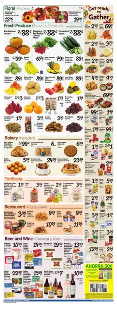 Preview of El Super weekly ads valid from 19.11.2025 | Page: 4 | Products: Pork, Apples, Bananas, Cucumbers