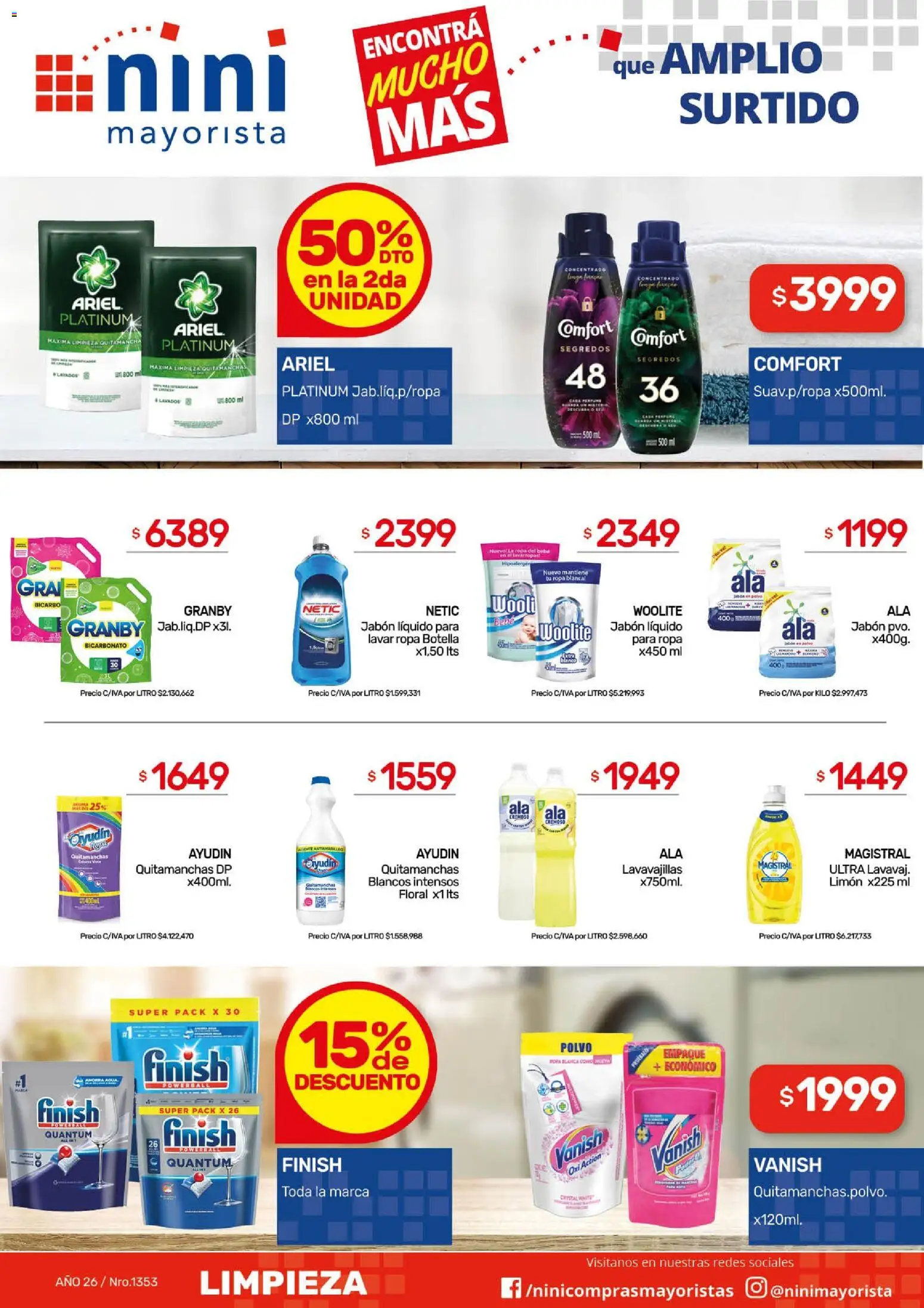 NINI Mayorista ofertas │ válido desde el 30.03.2026 | Página: 8 | Productos: Jabón líquido, Quitamanchas, Limón, Ropa