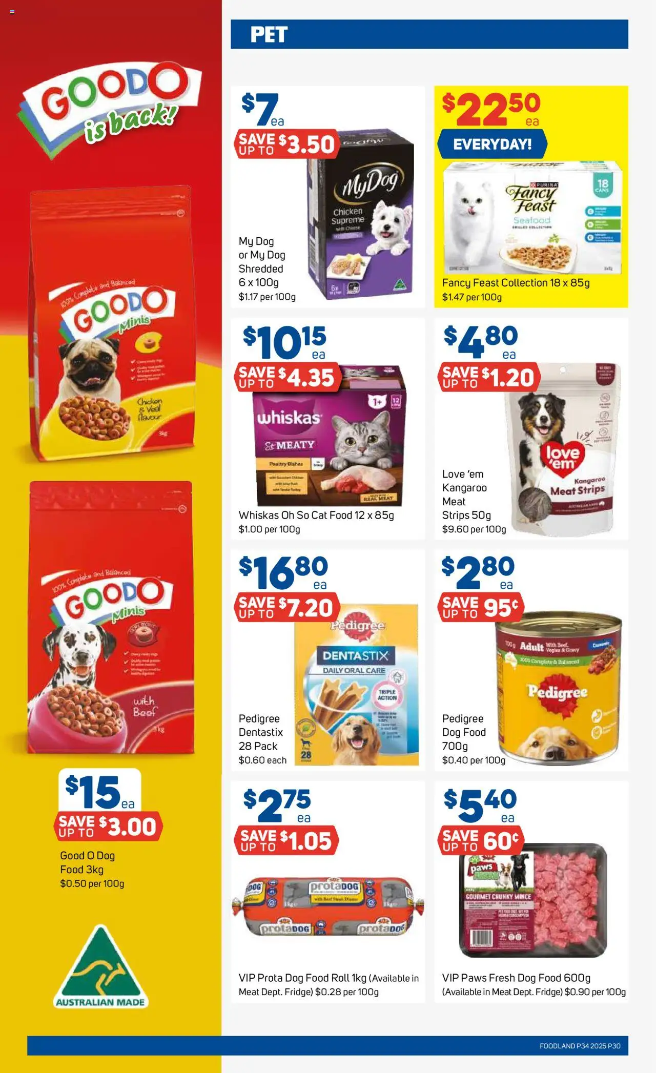 Foodland catalogue - valid from 20.08.2025 | Page: 30 | Products: Chicken, Meat, Dog food, Seafood