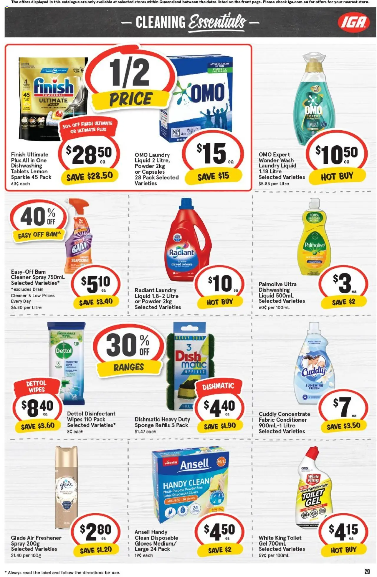IGA catalogue - valid from 08.10.2025 | Page: 32 | Products: Stain remover, Lemon, Tablets, Air freshener