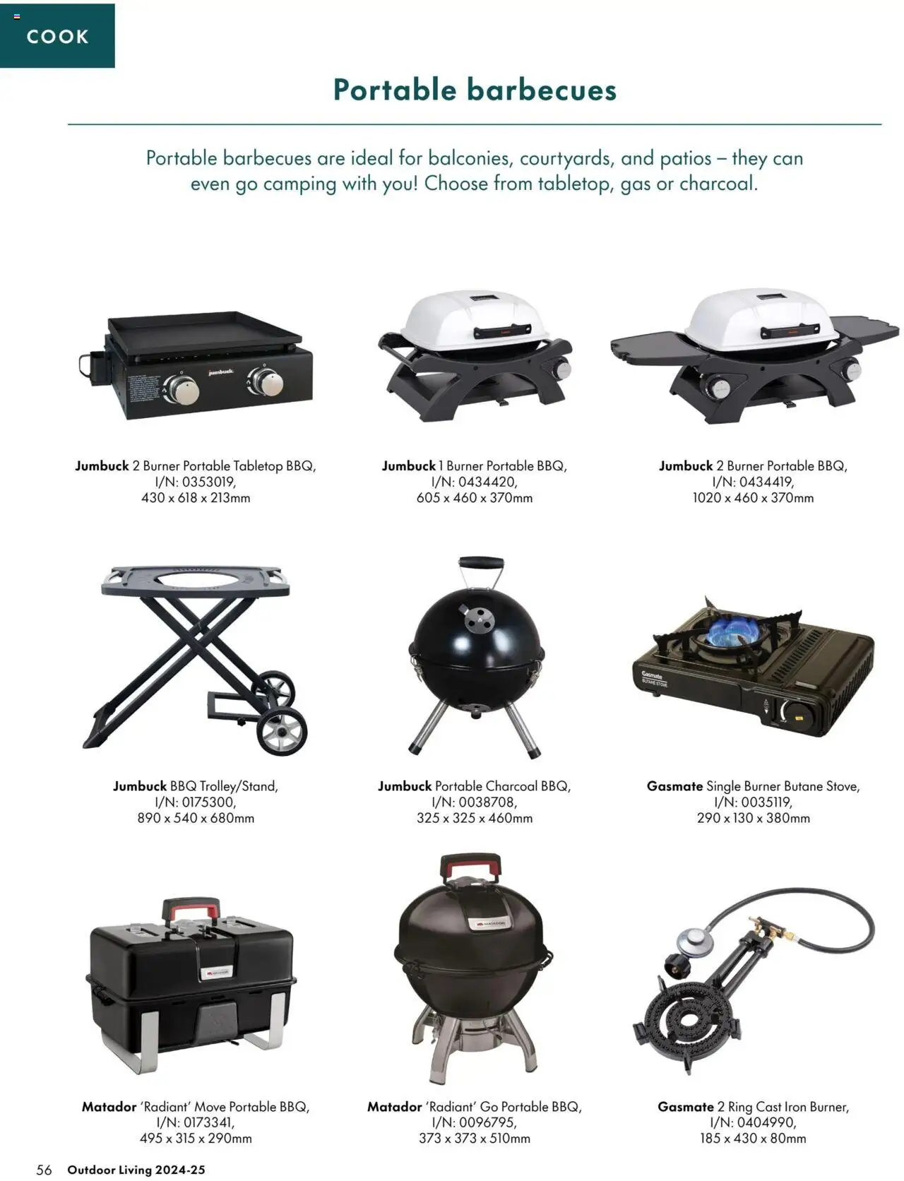Bunnings Warehouse catalogue - valid from 03.09.2024 | Page: 56 | Products: Portable, Stove, Iron