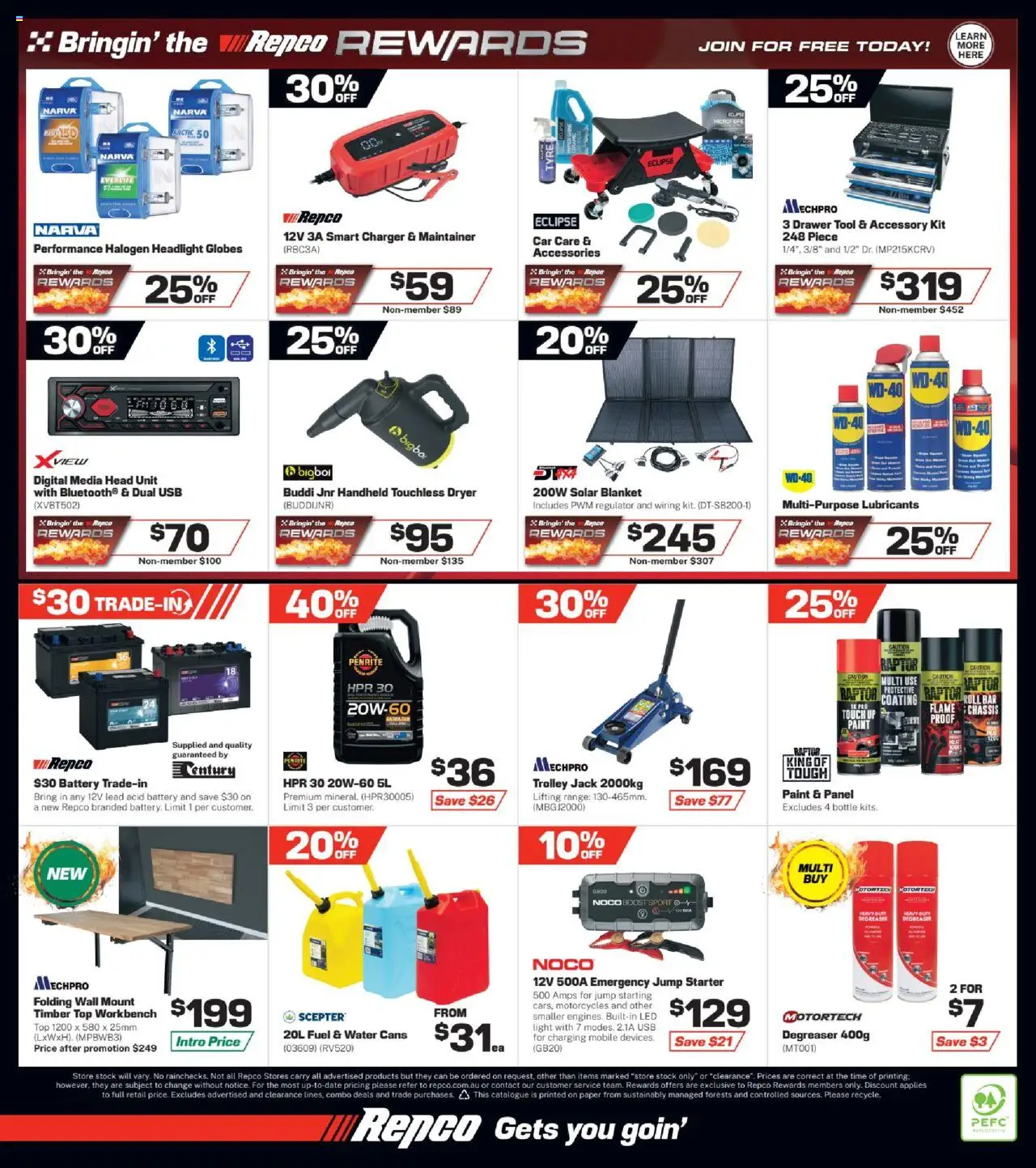 Repco catalogue - valid from 01.10.2025 | Page: 16 | Products: Light, Water, Usb, Dryer