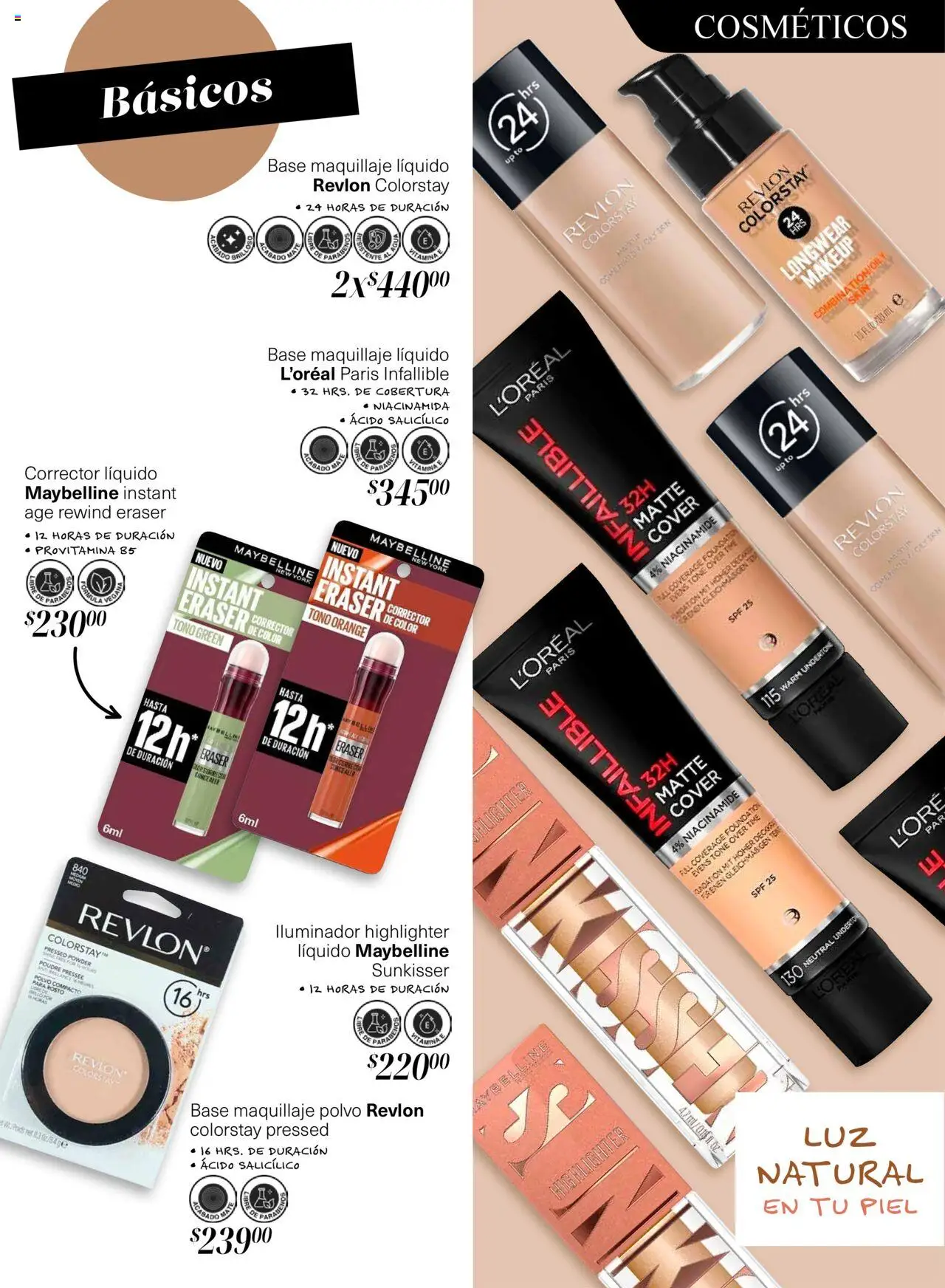 Nuevas ofertas de Soriana válidas en toda la República Mexicana desde el 10.10.2025. ¡Encuentra las mejores ofertas en Soriana - Descubre tu belleza Glowing Híper Nacional! | Página: 6 | Productos: Iluminador, Polvo compacto, Corrector, Polvo