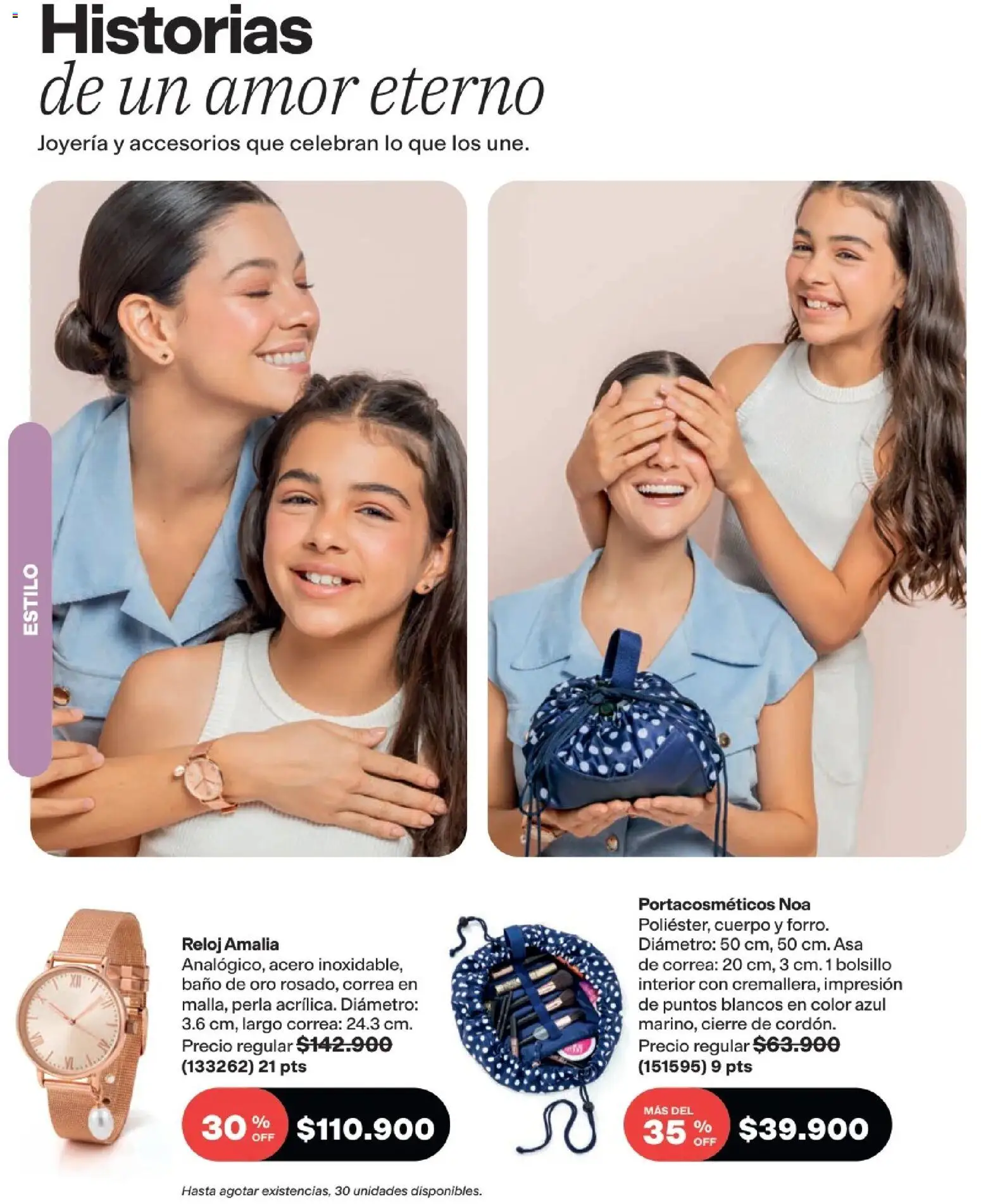 Avon revista - valida desde el 11.03.2026 | Página: 112 | Productos: Portacosmeticos, Reloj, Baño