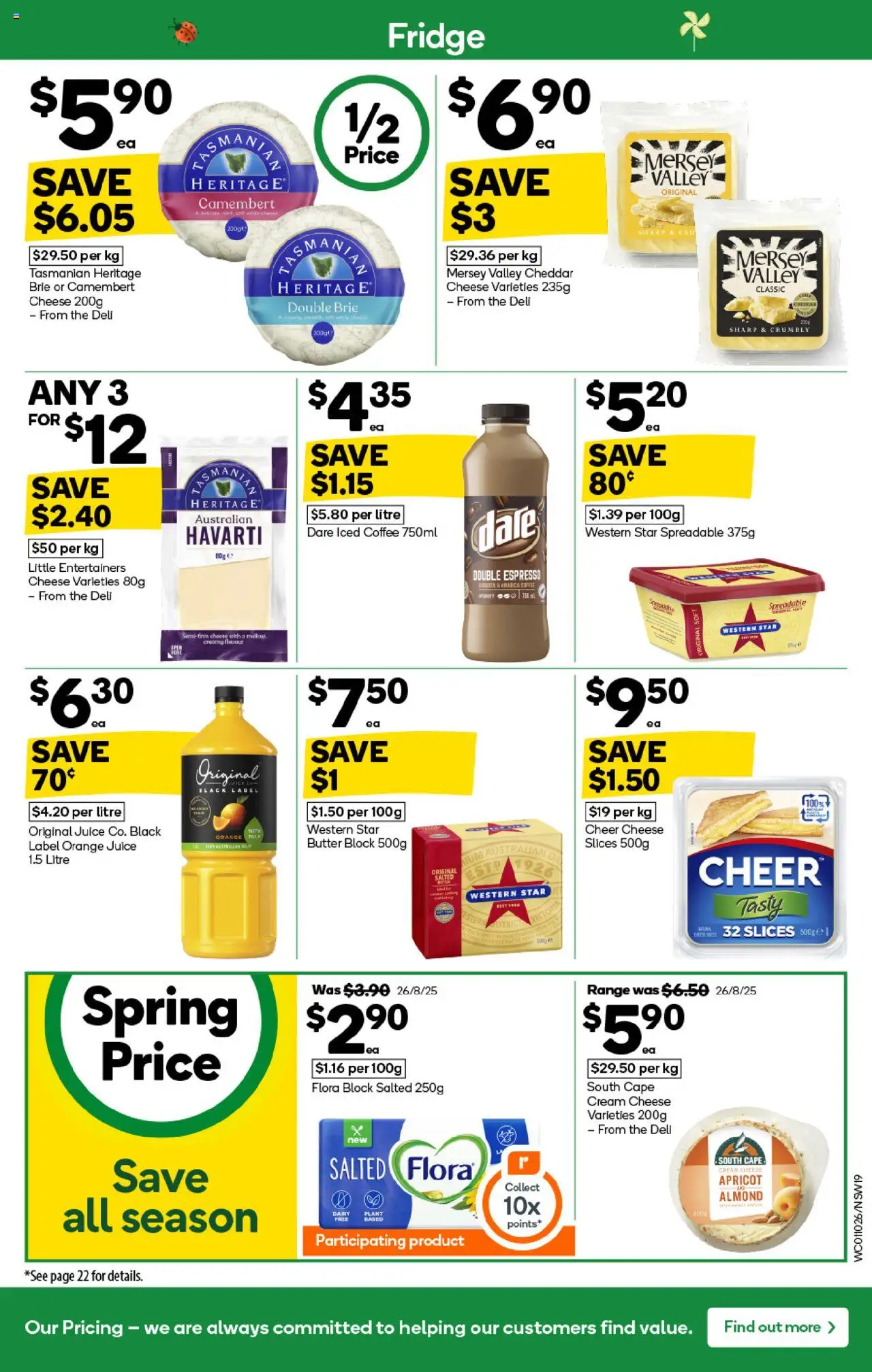 Woolworths catalogue - valid from 01.10.2025 | Page: 17 | Products: Dairy, Cheese, Juice, Fridge