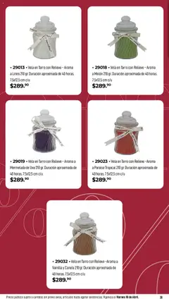 Vista previa de Home Interiors catálogo Magia de las Velas , nuevo folleto de la tienda, válido en México a partir del 31.03.2025 | Página: 28 | Productos: Melón, Uva, Mermelada, Vela