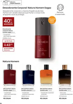 Natura - Ciclo 01/2026 - Pré-Visualização do folheto da loja Natura, válido de 26.12.2025 | Página: 18 | Produtos: Fragrância, Desodorante