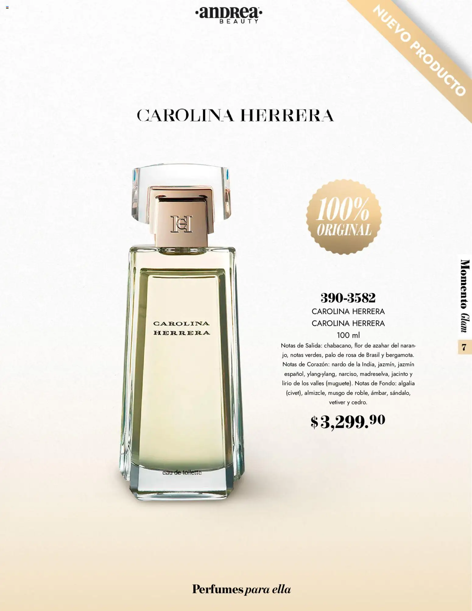Nuevas ofertas de Andrea válidas en toda la República Mexicana desde el 26.10.2025. ¡Encuentra las mejores ofertas en Andrea catálogo Momento Glam! | Página: 7 | Productos: Eau de toilette