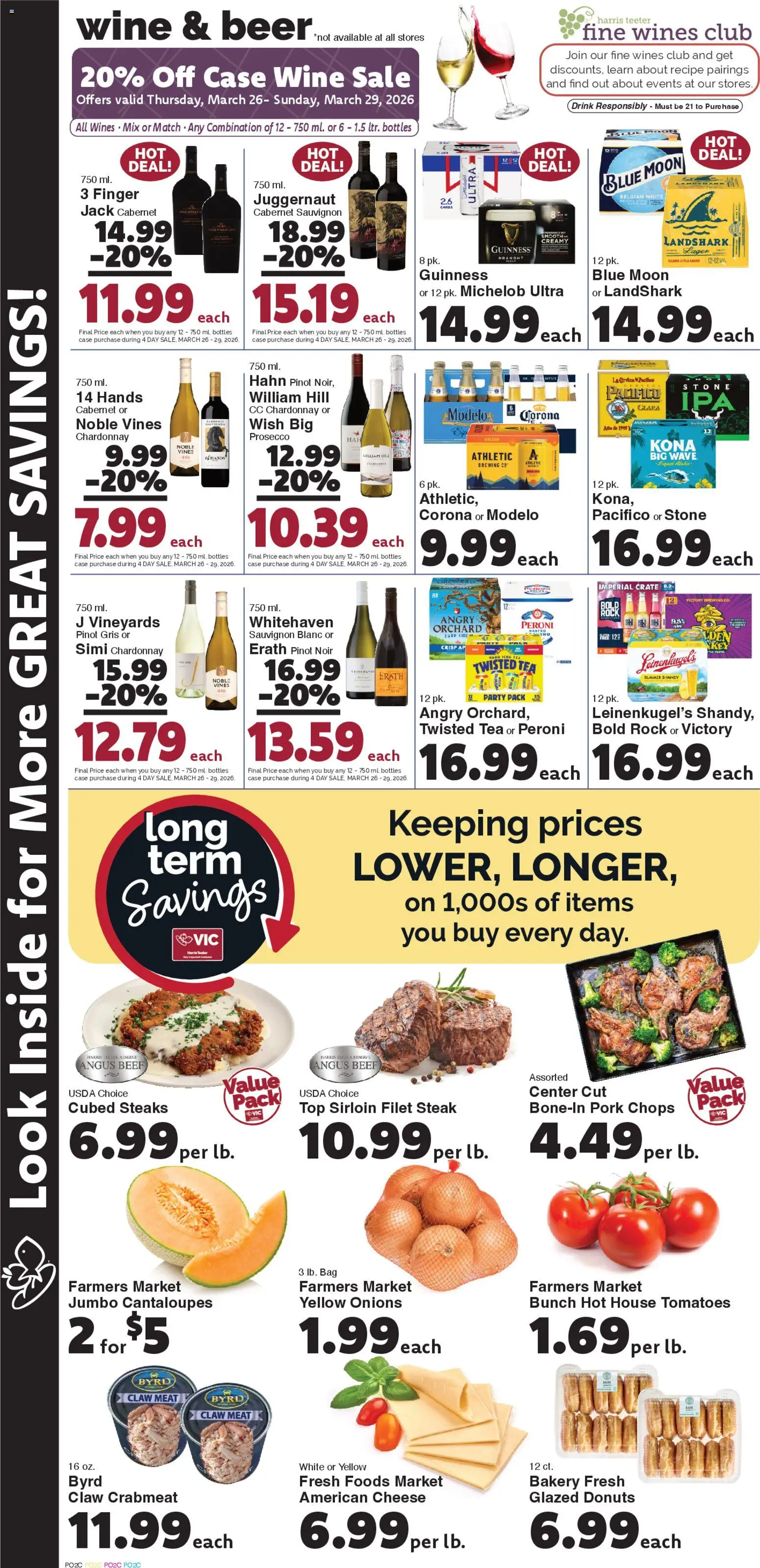 Harris Teeter Weekly Ad - SC - valid from 25.03.2026 | Page: 10 | Products: Cider, Cheese, Tea, Bag
