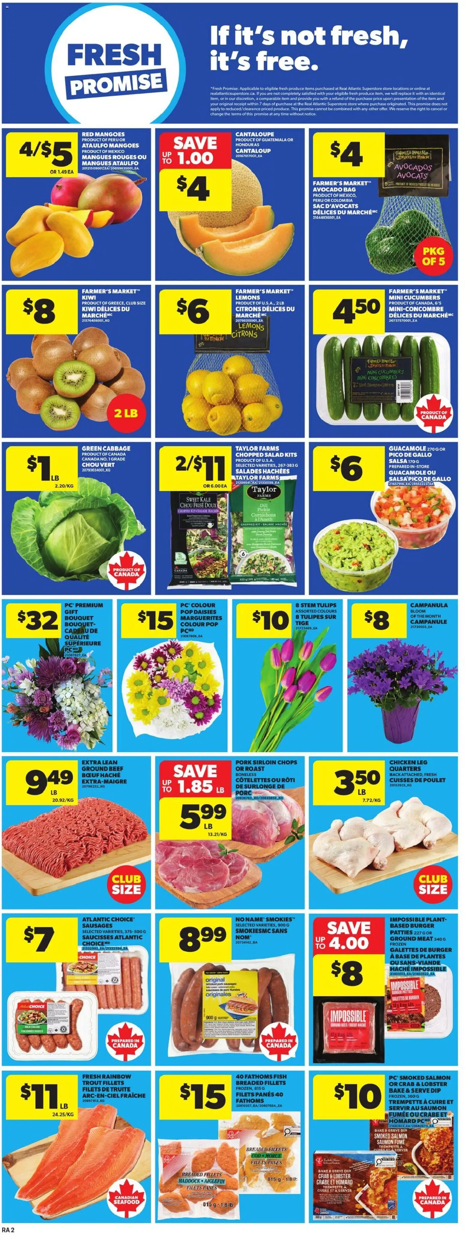 Atlantic Superstore flyer valid from 05.03.2026 | Page: 5 | Products: Fish, Salad, Bag, Chicken