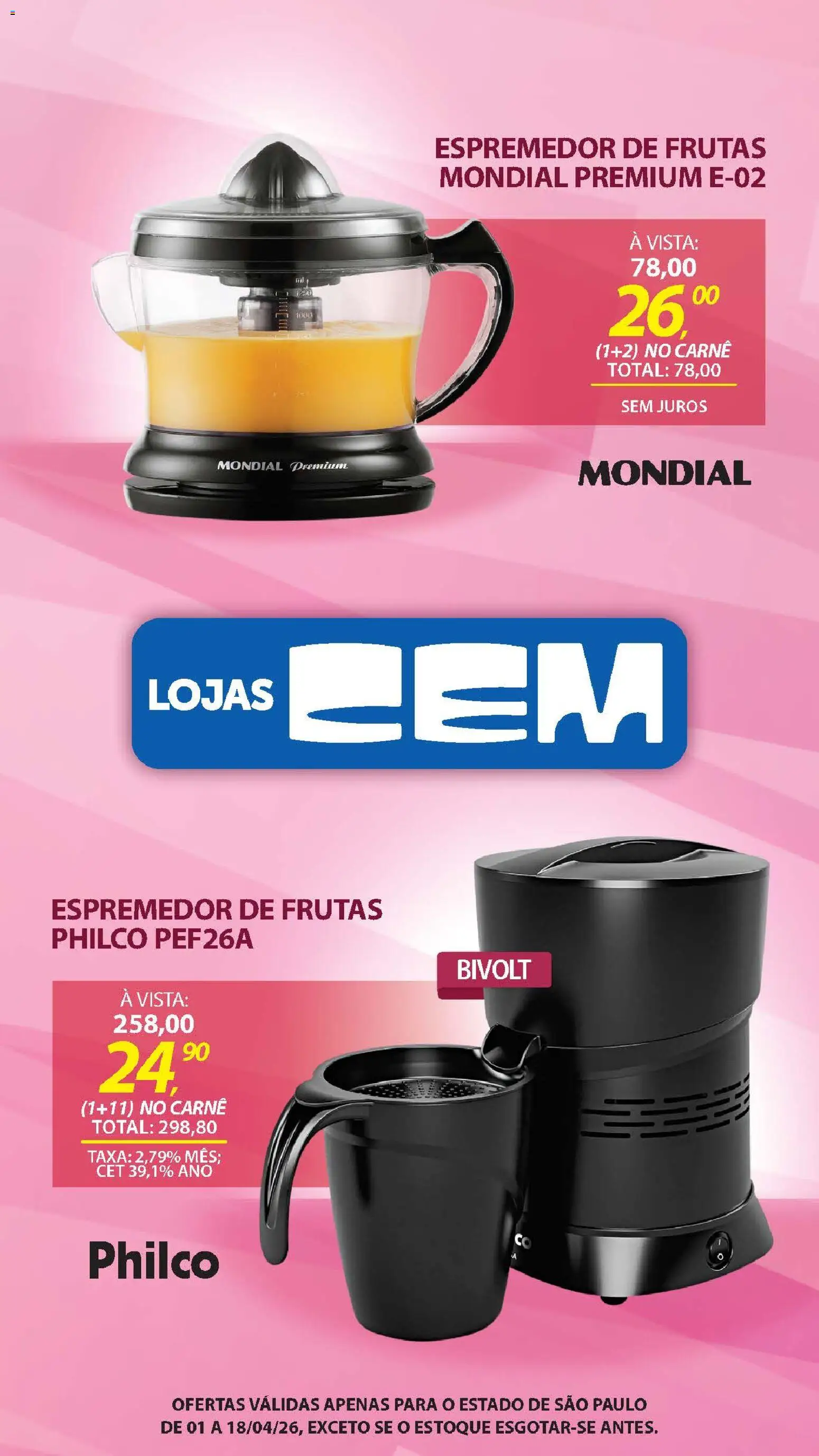 Lojas Cem Folheto - válido de 01.04.2026 | Página: 80