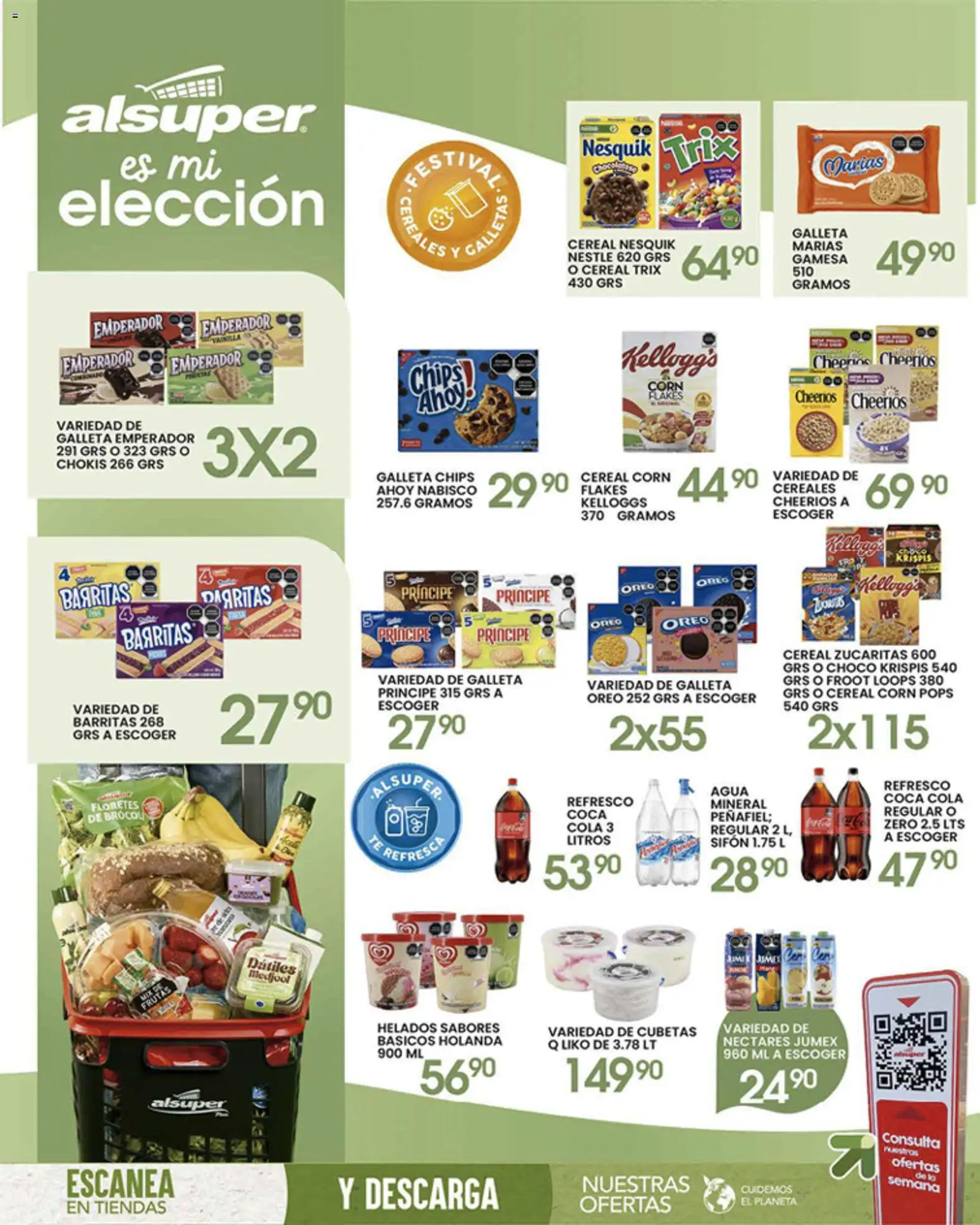 Nuevas ofertas de Alsuper válidas en toda la República Mexicana desde el 07.04.2026. ¡Encuentra las mejores ofertas en Alsuper folleto! | Página: 8 | Productos: Refresco, Agua, Cereales, Té