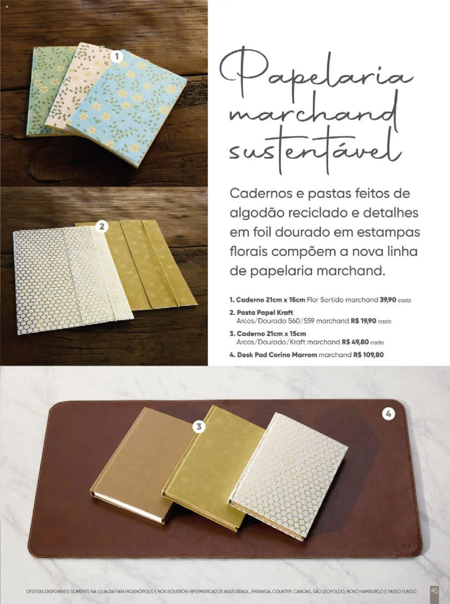 Zaffari Folheto - válido de 27.11.2025 | Página: 45 | Produtos: Pasta, Algodão, Caderno