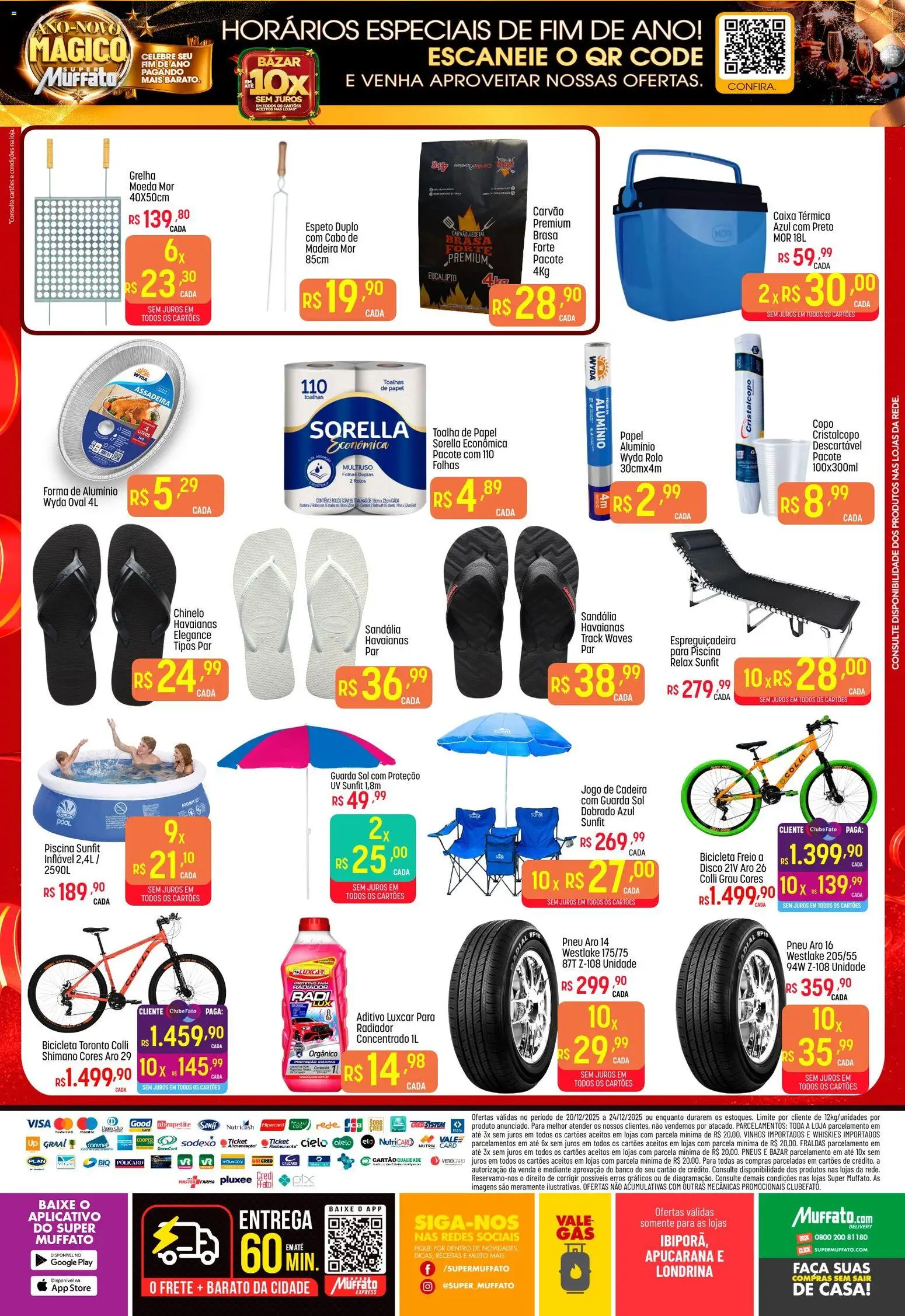 Super Muffato Folheto - válido de 20.12.2025 | Página: 4 | Produtos: Carvão vegetal, Espreguiçadeira, Caixa, Fraldas