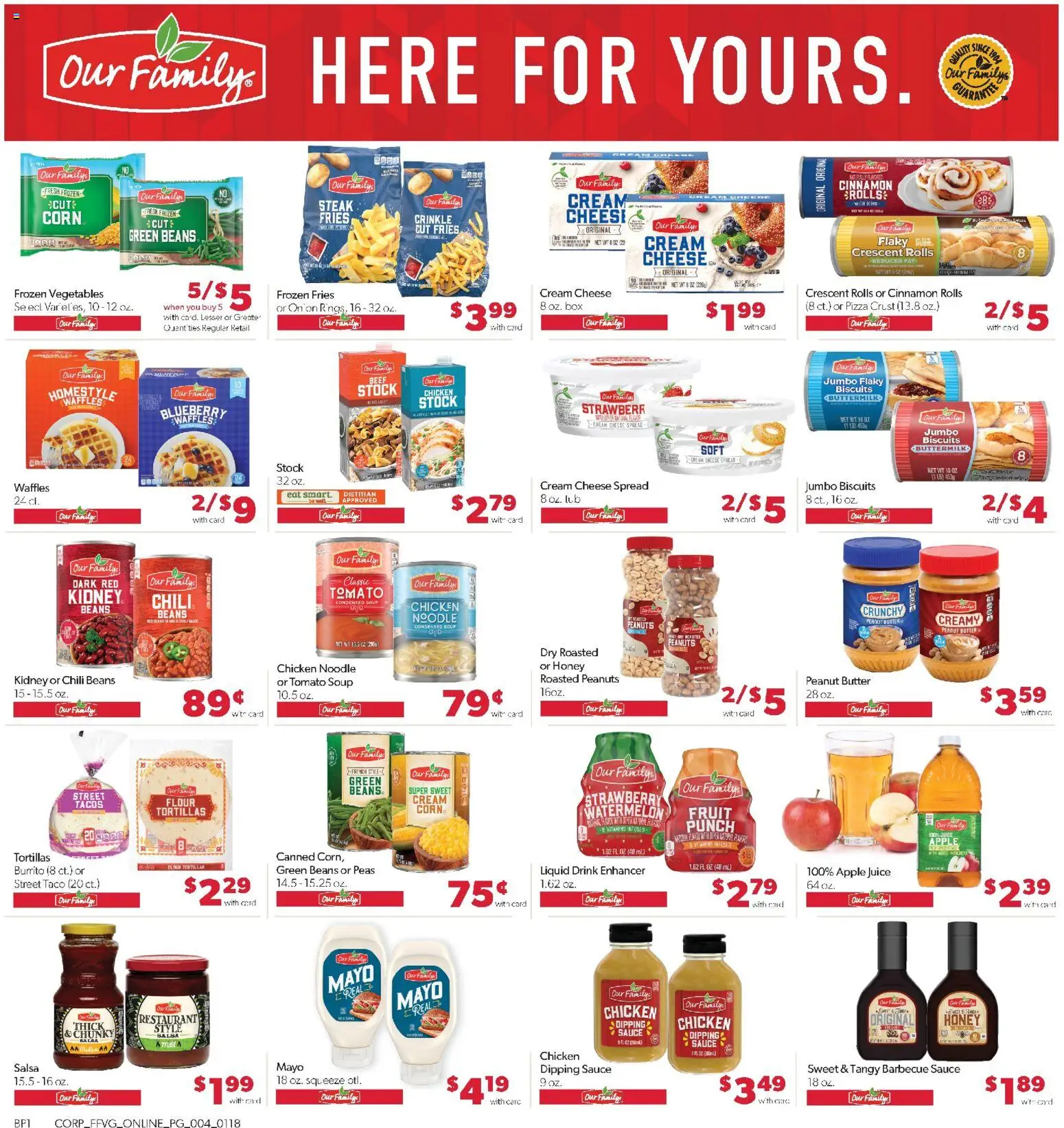 Family Fare Weekly Ad - valid from 18.01.2026 | Page: 8 | Products: Butter, Juice, Cream, Onion
