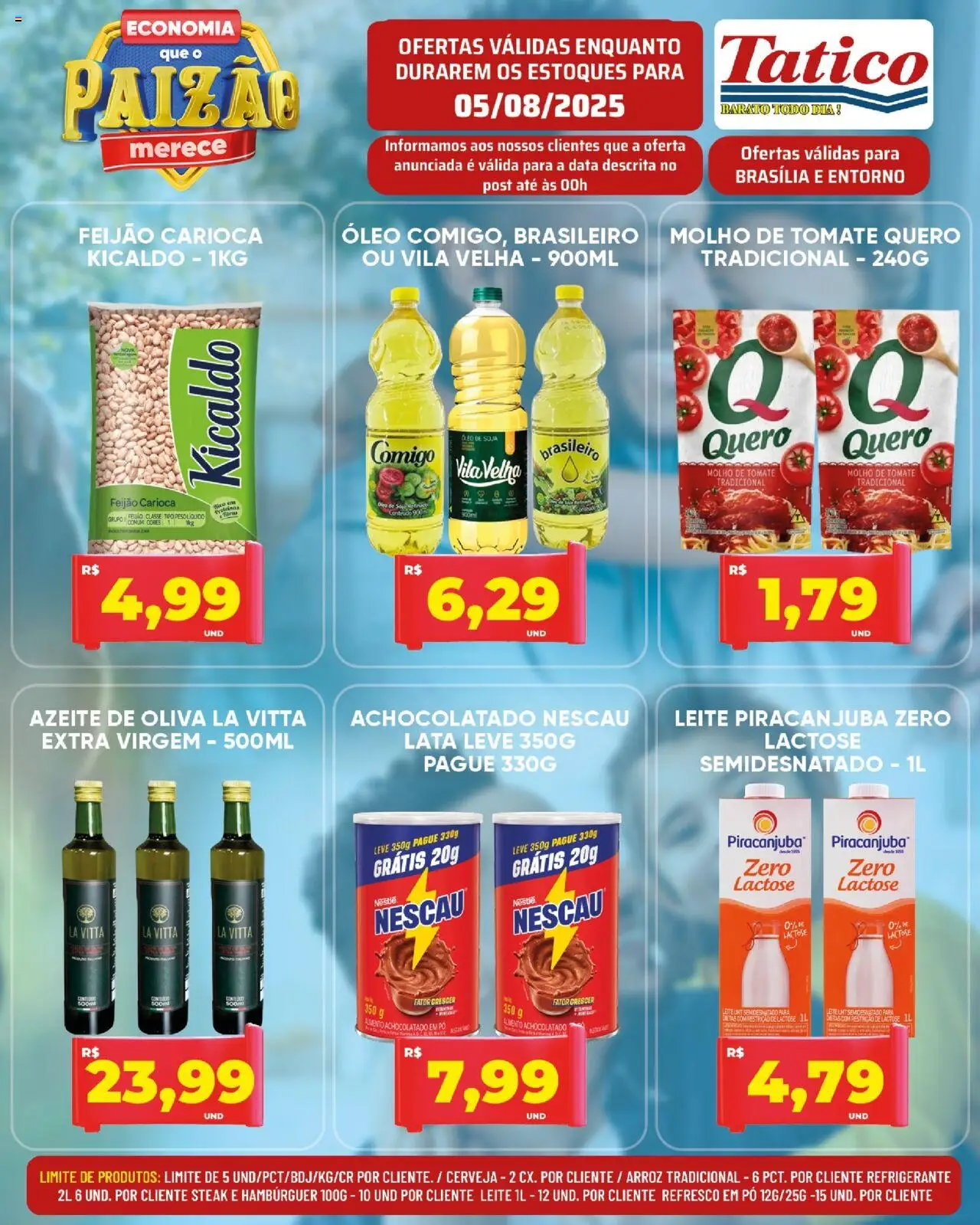 Tatico Folheto - válido de 05.08.2025 | Página: 2 | Produtos: Feijão, Óleo, Cerveja, Soja