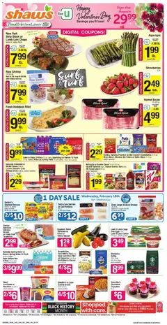 Preview of Shaw's weekly ads valid from 13.02.2026