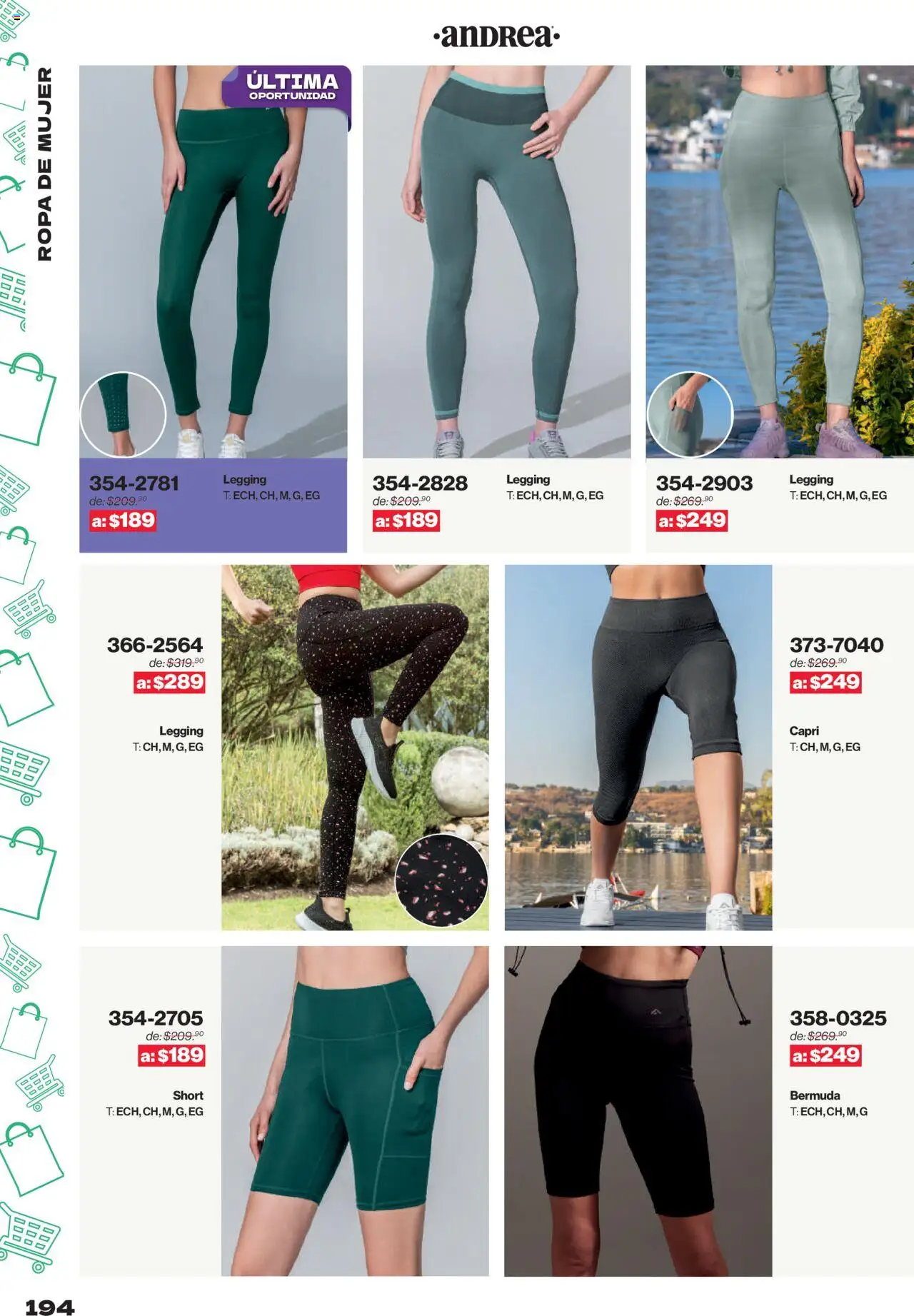 Nuevas ofertas de Andrea válidas en toda la República Mexicana desde el 10.08.2025. ¡Encuentra las mejores ofertas en Andrea - Catálogo Outlet! | Página: 194 | Productos: Ropa, Short, Bermuda