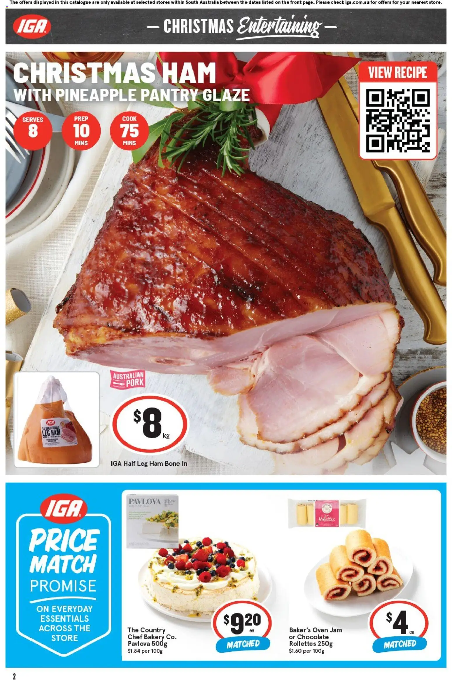 IGA catalogue - valid from 29.10.2025 | Page: 2 | Products: Chocolate, Ham, Pork, Pineapple