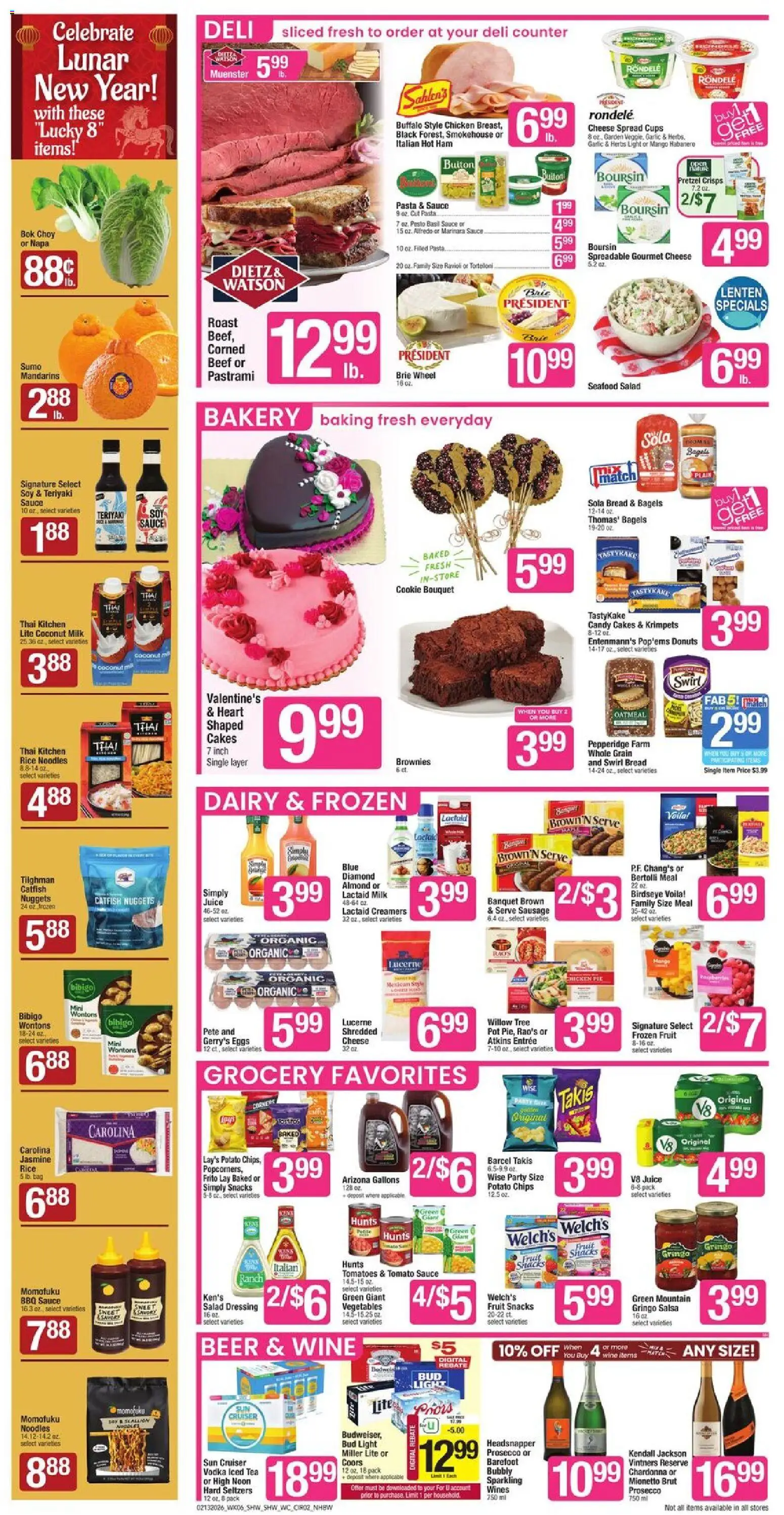 Shaw's Weekly Ad - NH - valid from 13.02.2026 | Page: 2 | Products: Eggs, Bread, Rice, Beef